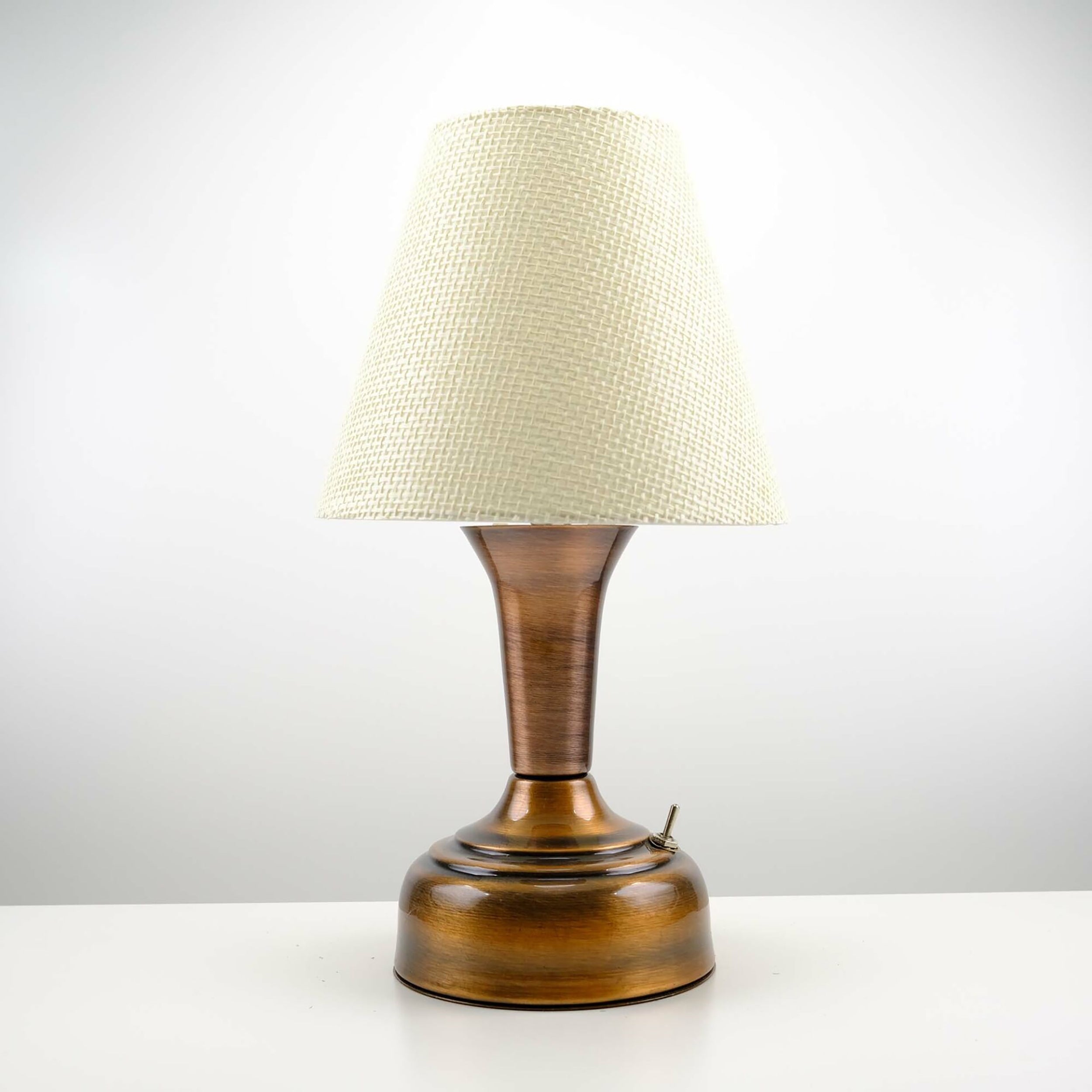 11-inch Vintage Copper Cordless LED Table Lamp