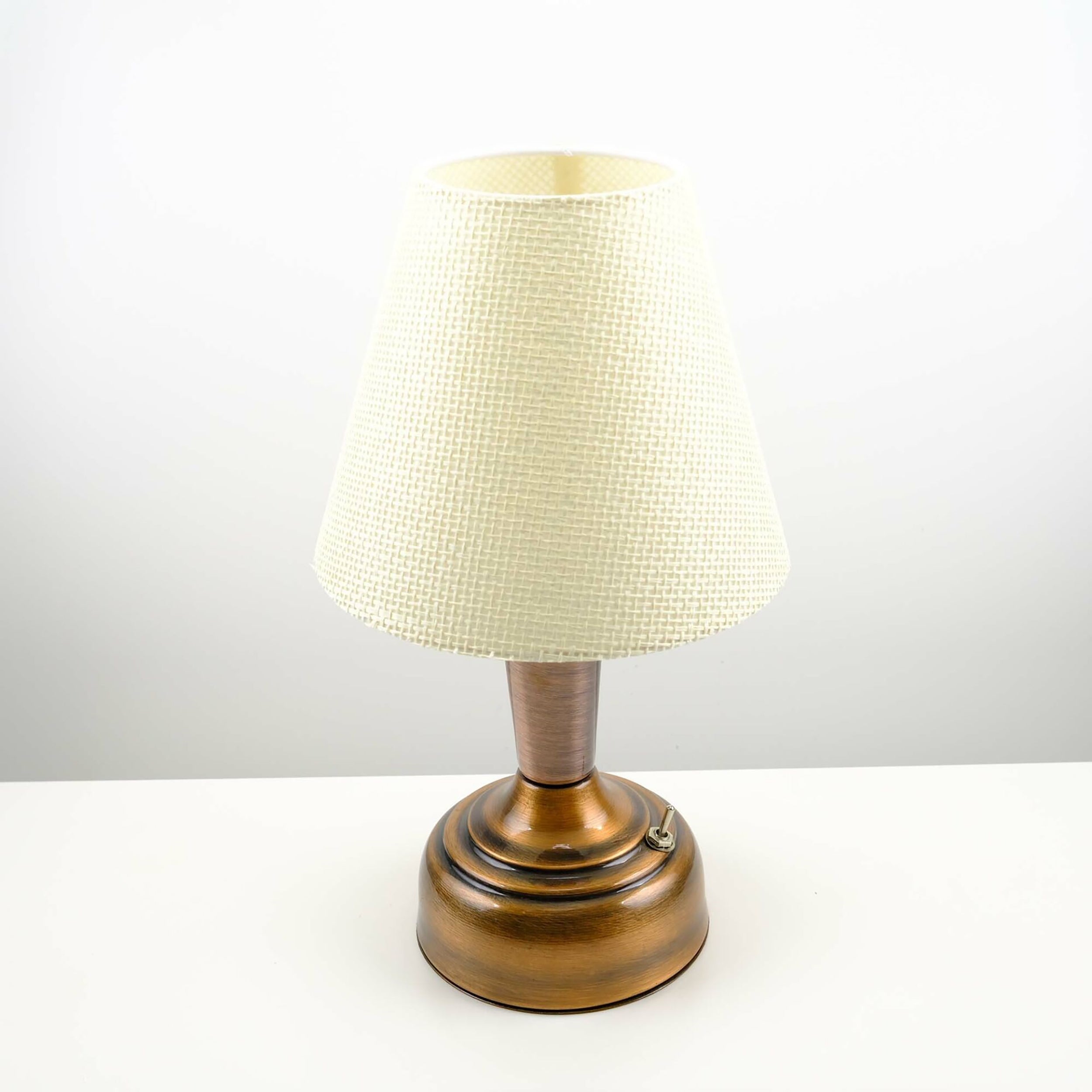 11-inch Vintage Copper Cordless LED Table Lamp