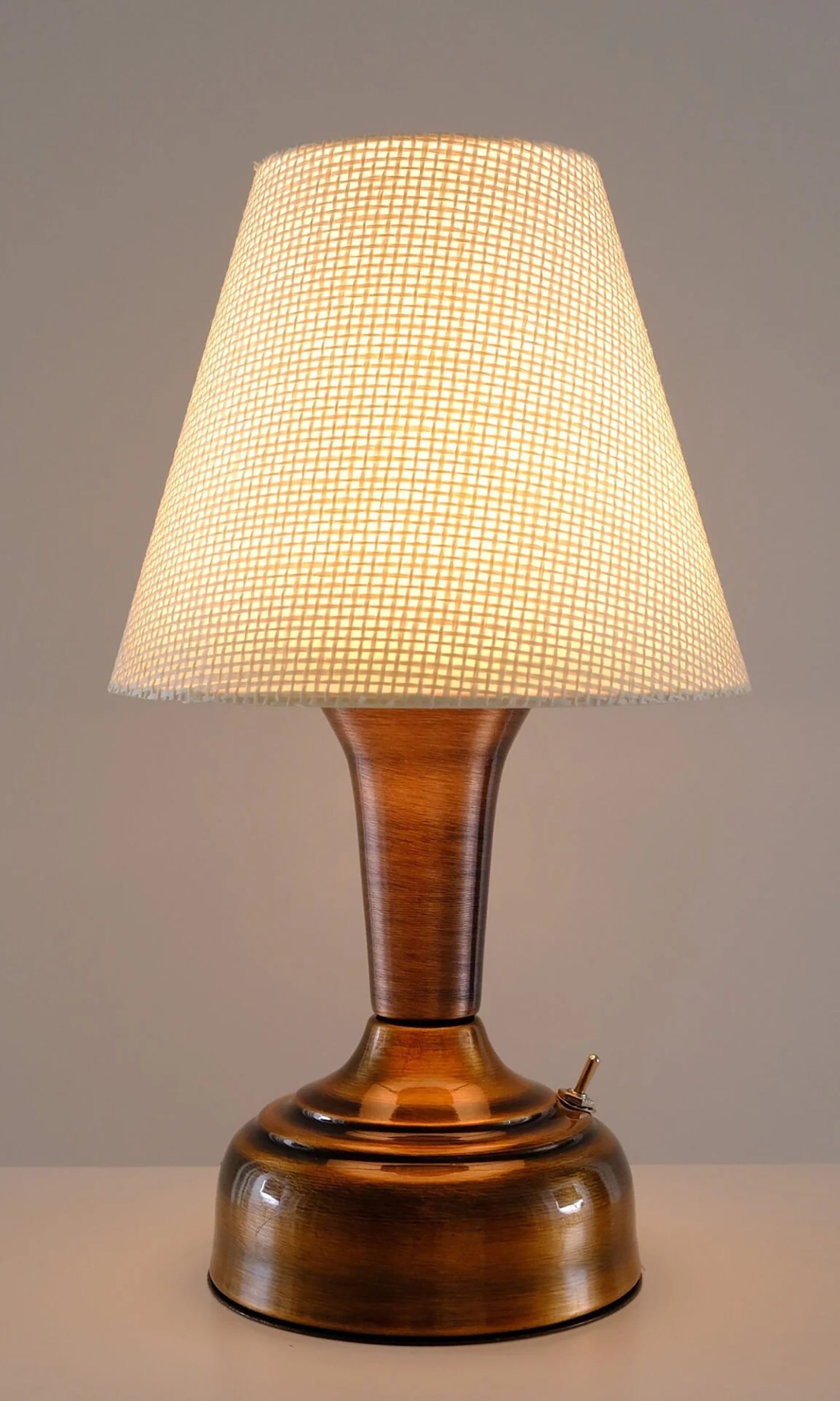 11-inch Vintage Copper Cordless LED Table Lamp