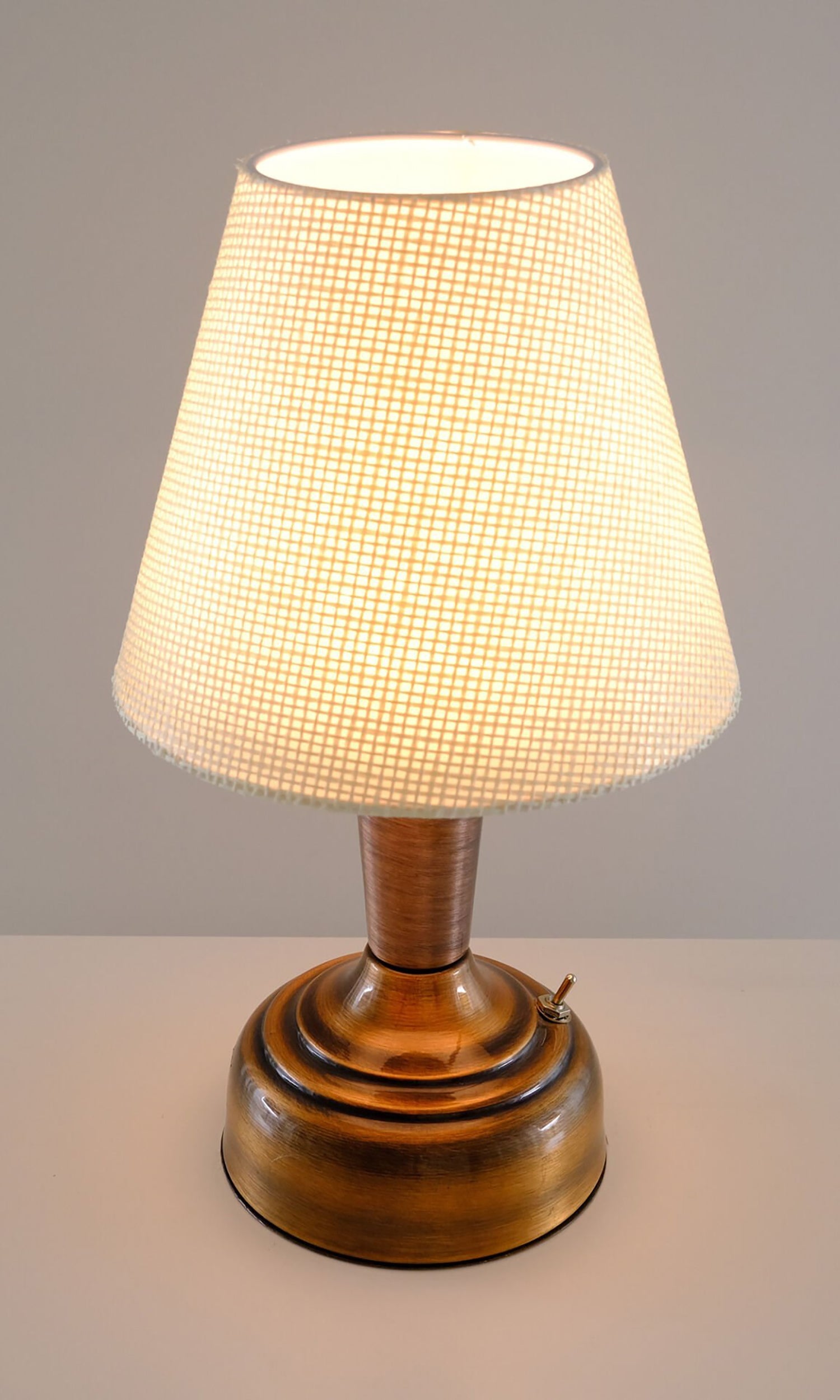11-inch Vintage Copper Cordless LED Table Lamp