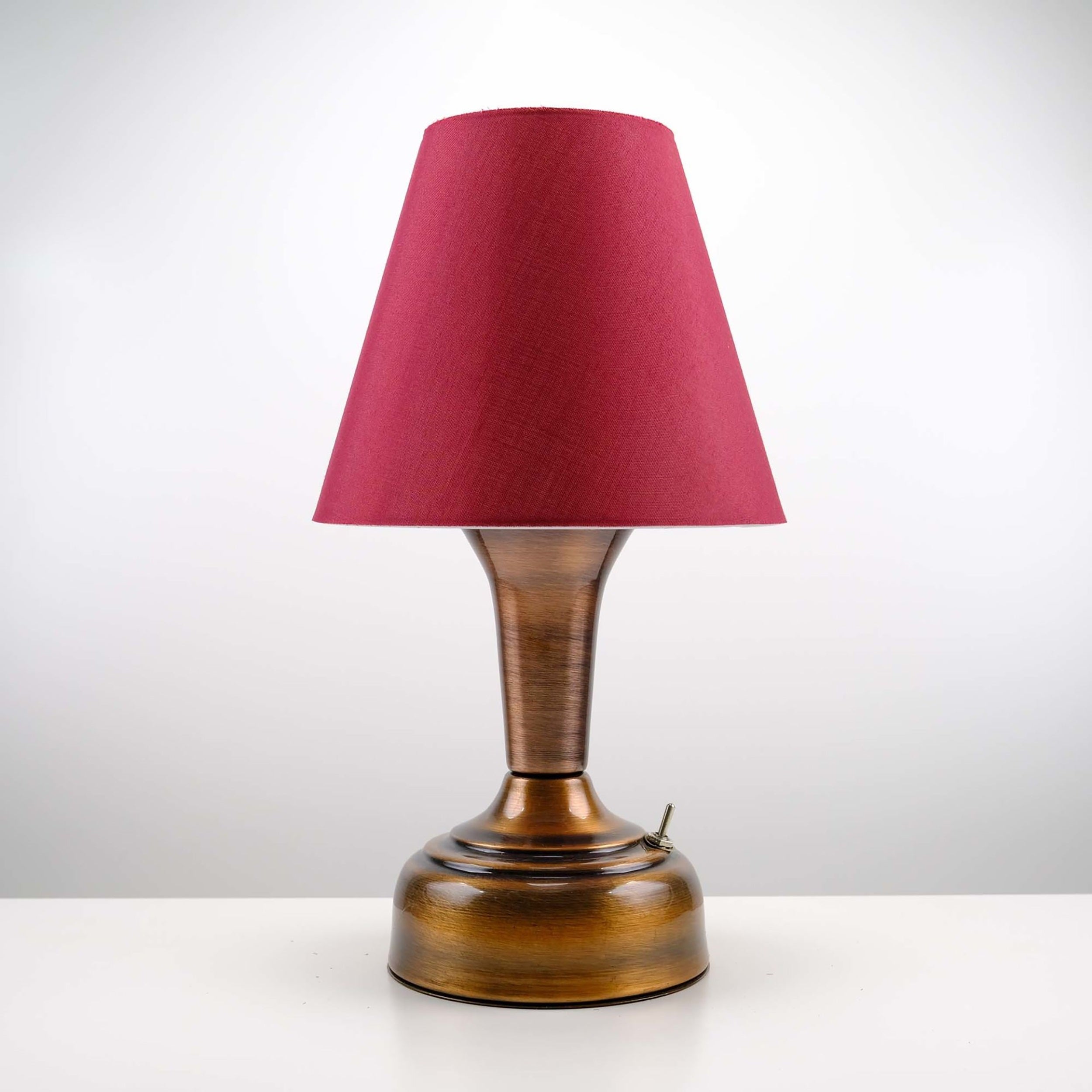 11-inch Vintage Copper Cordless LED Table Lamp