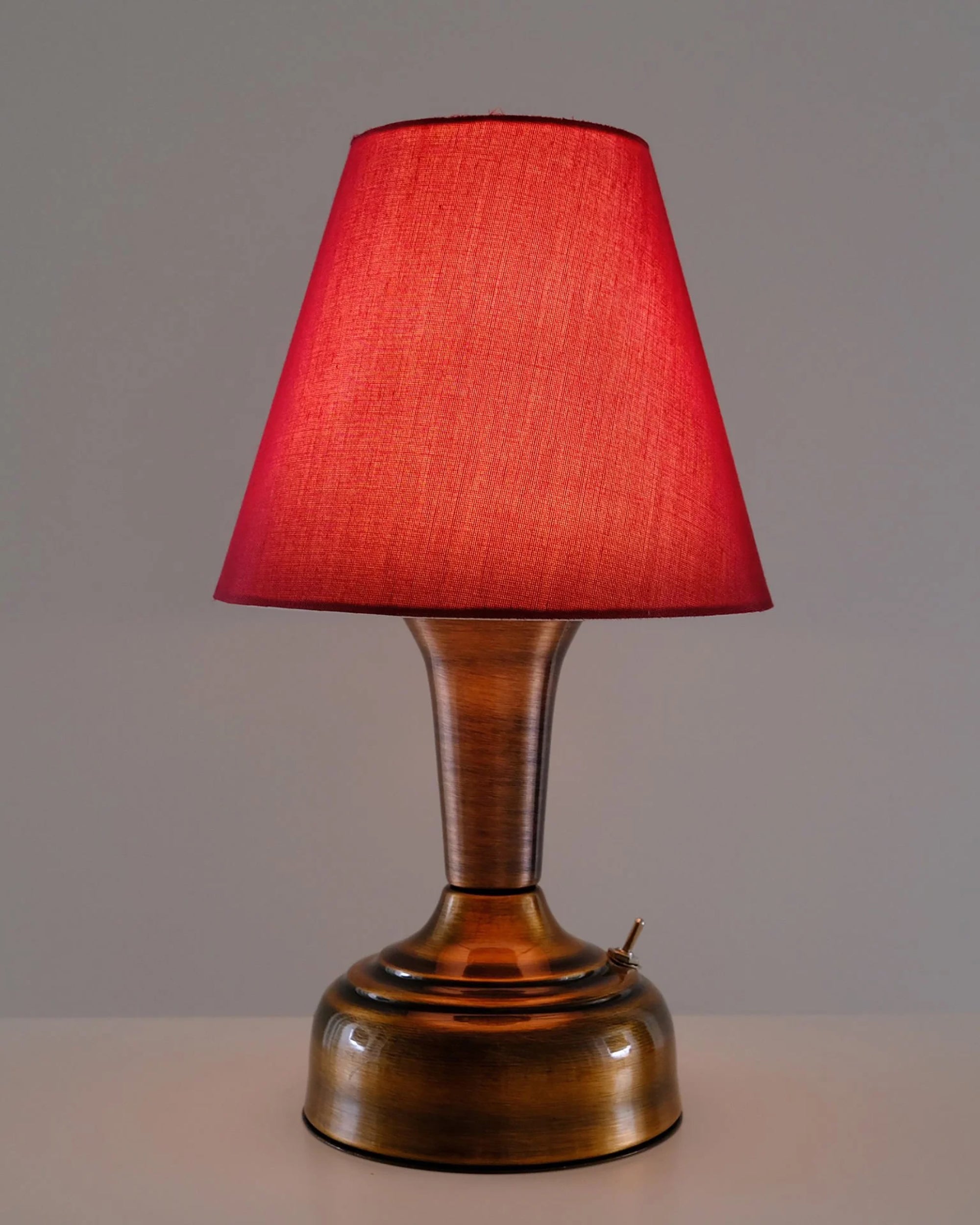 11-inch Vintage Copper Cordless LED Table Lamp