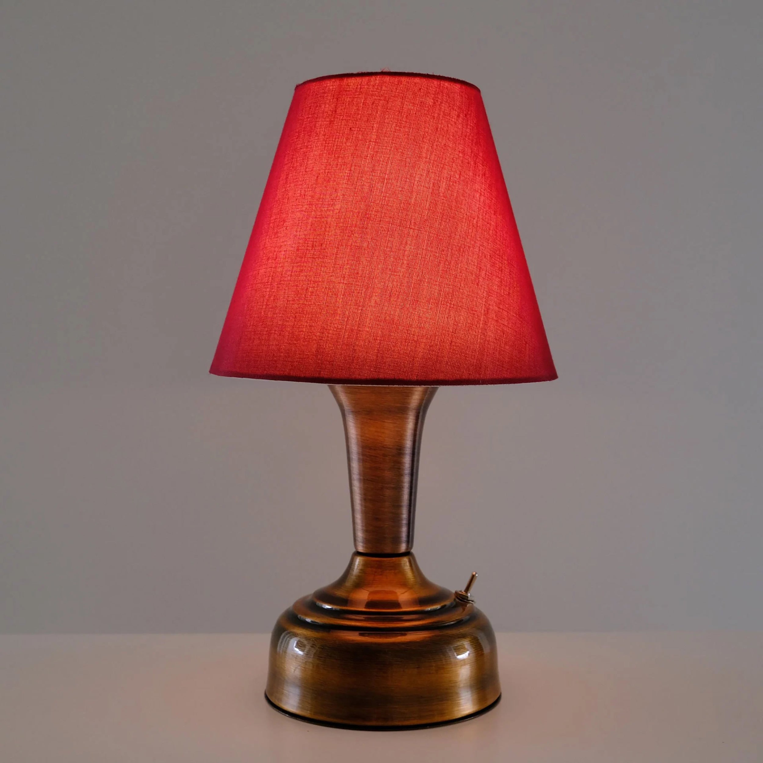 11-inch Vintage Copper Cordless LED Table Lamp