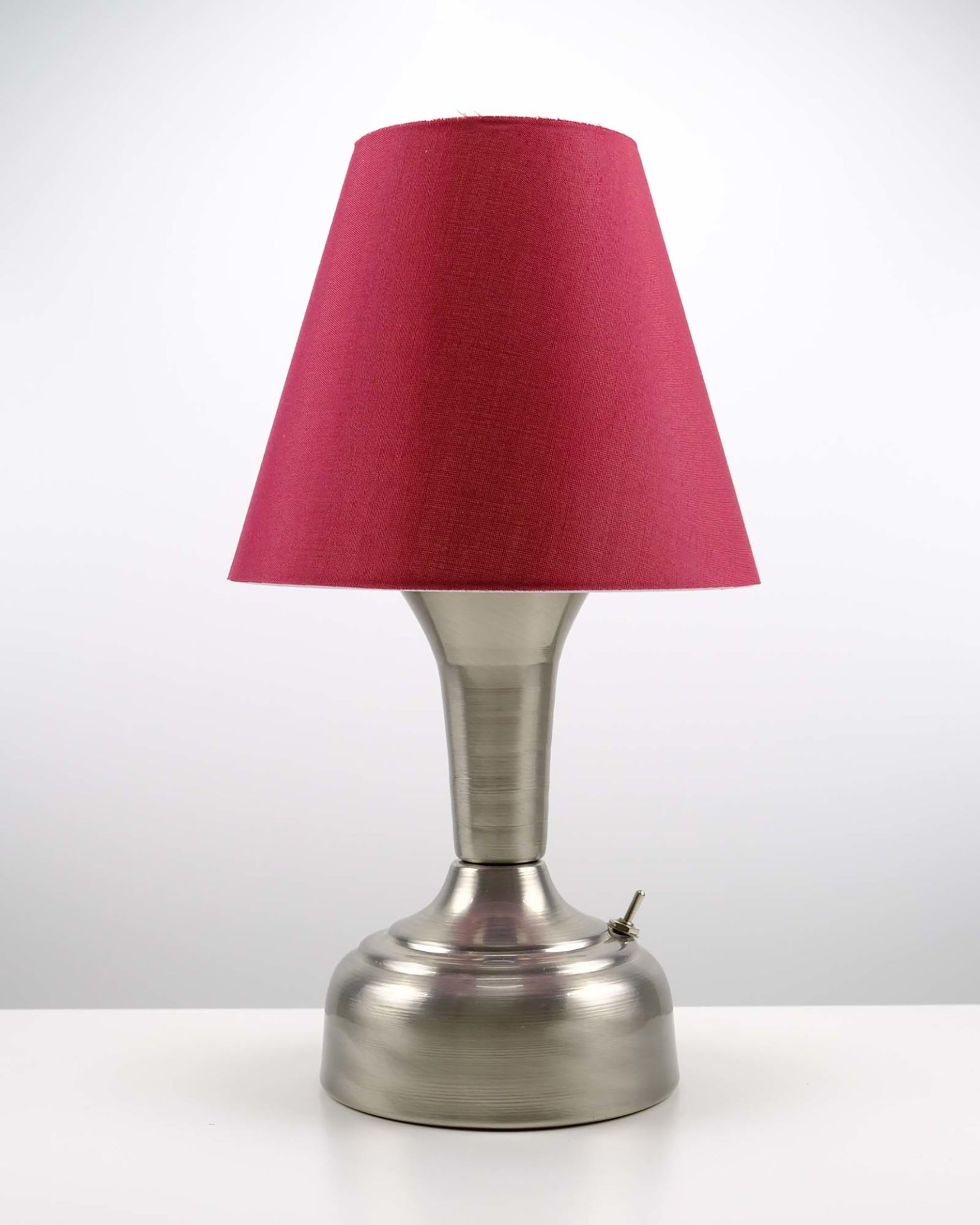 11-inch Vintage Silver Cordless LED Table Lamp