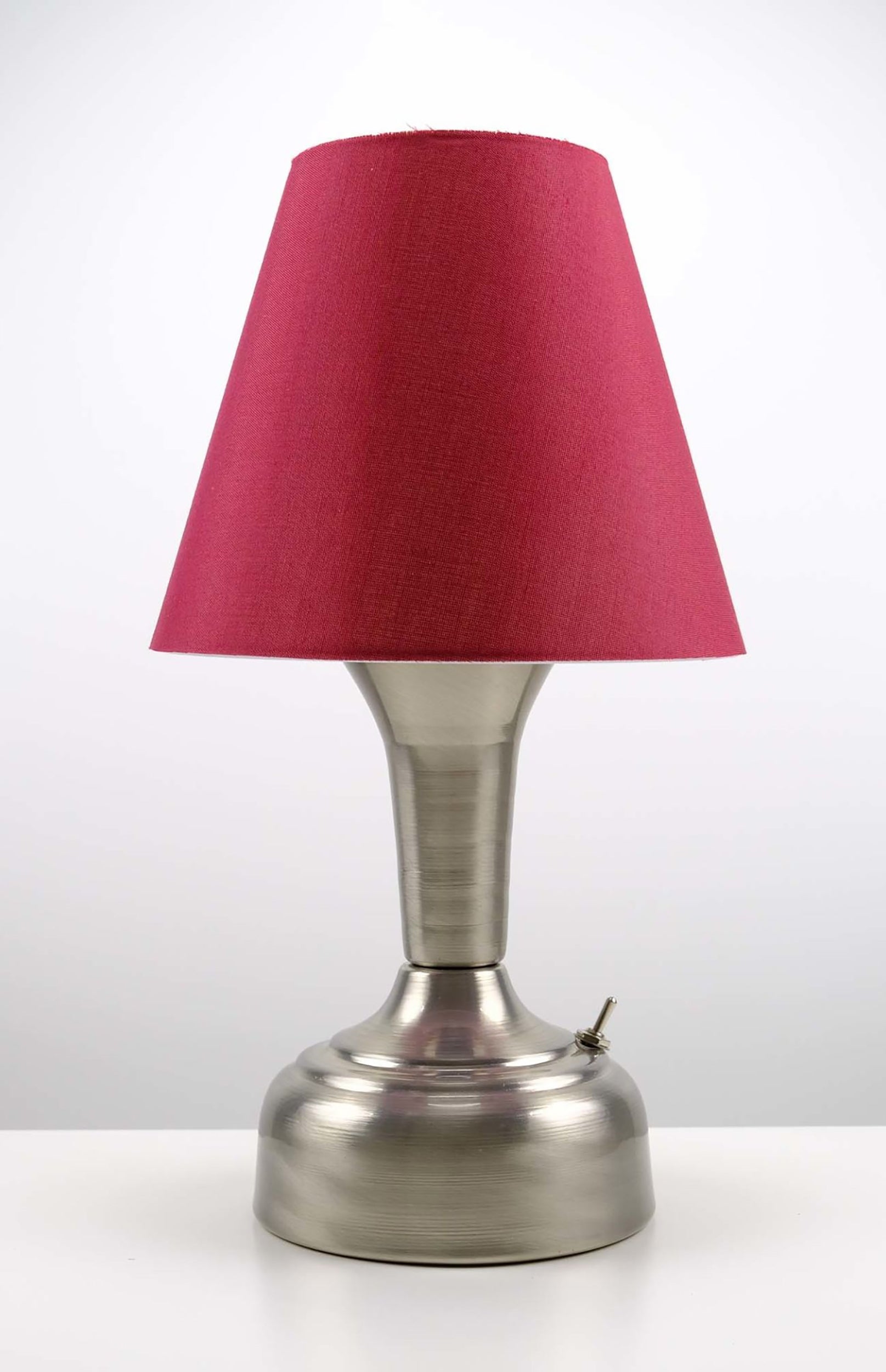 11-inch Vintage Silver Cordless LED Table Lamp