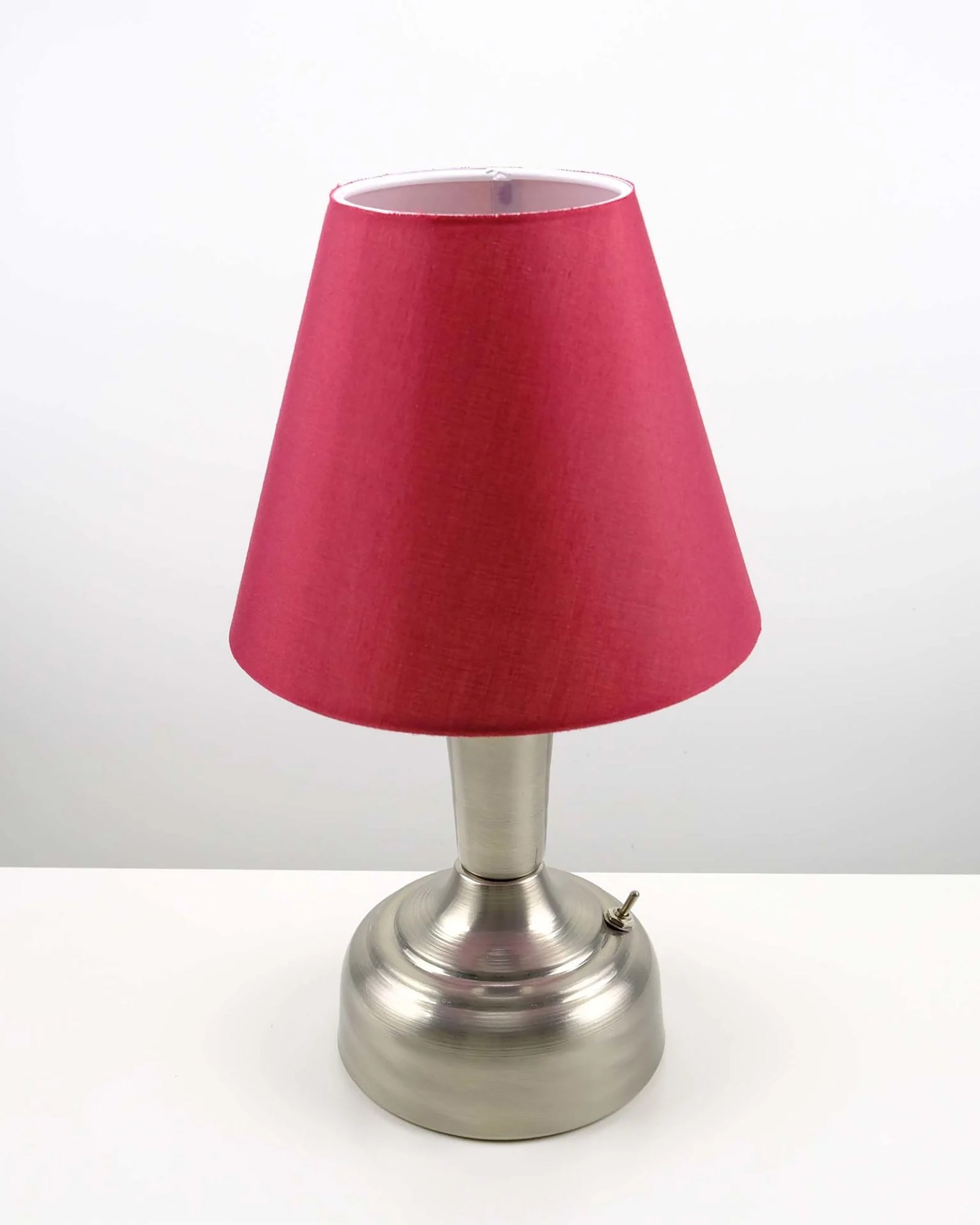 11-inch Vintage Silver Cordless LED Table Lamp