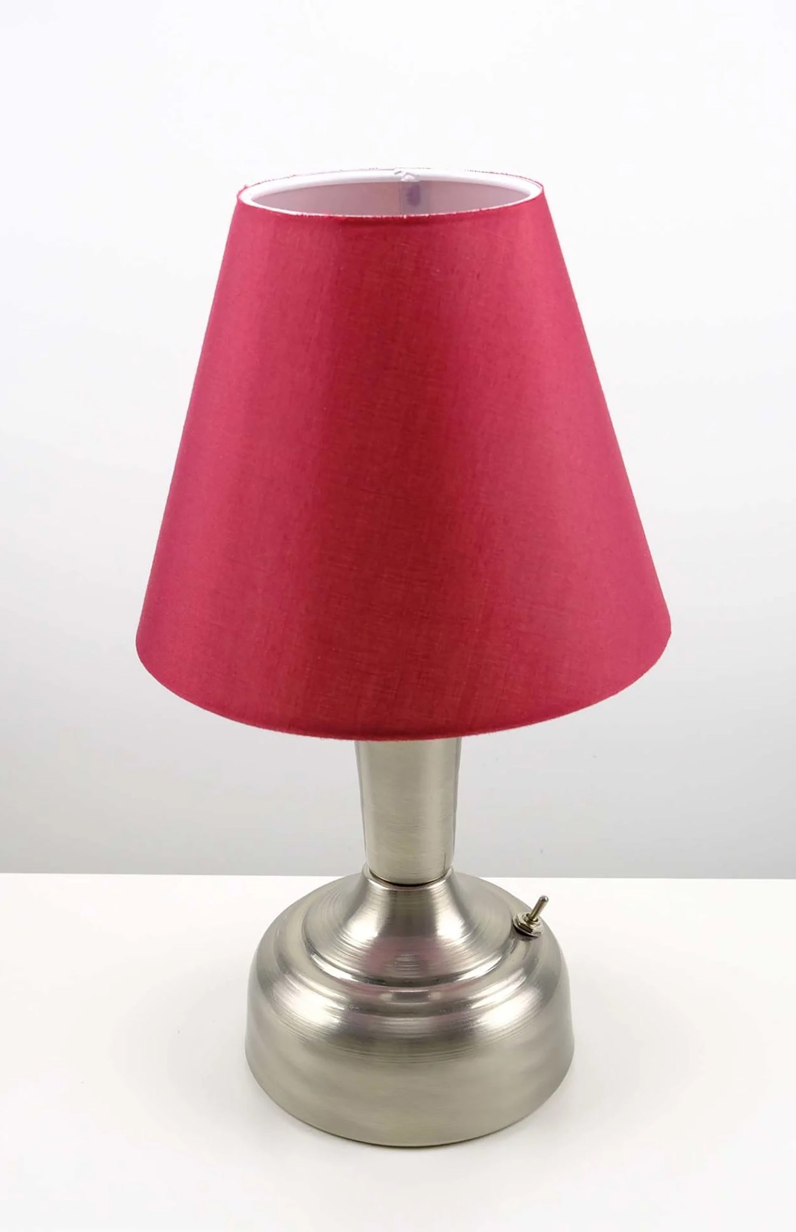 11-inch Vintage Silver Cordless LED Table Lamp