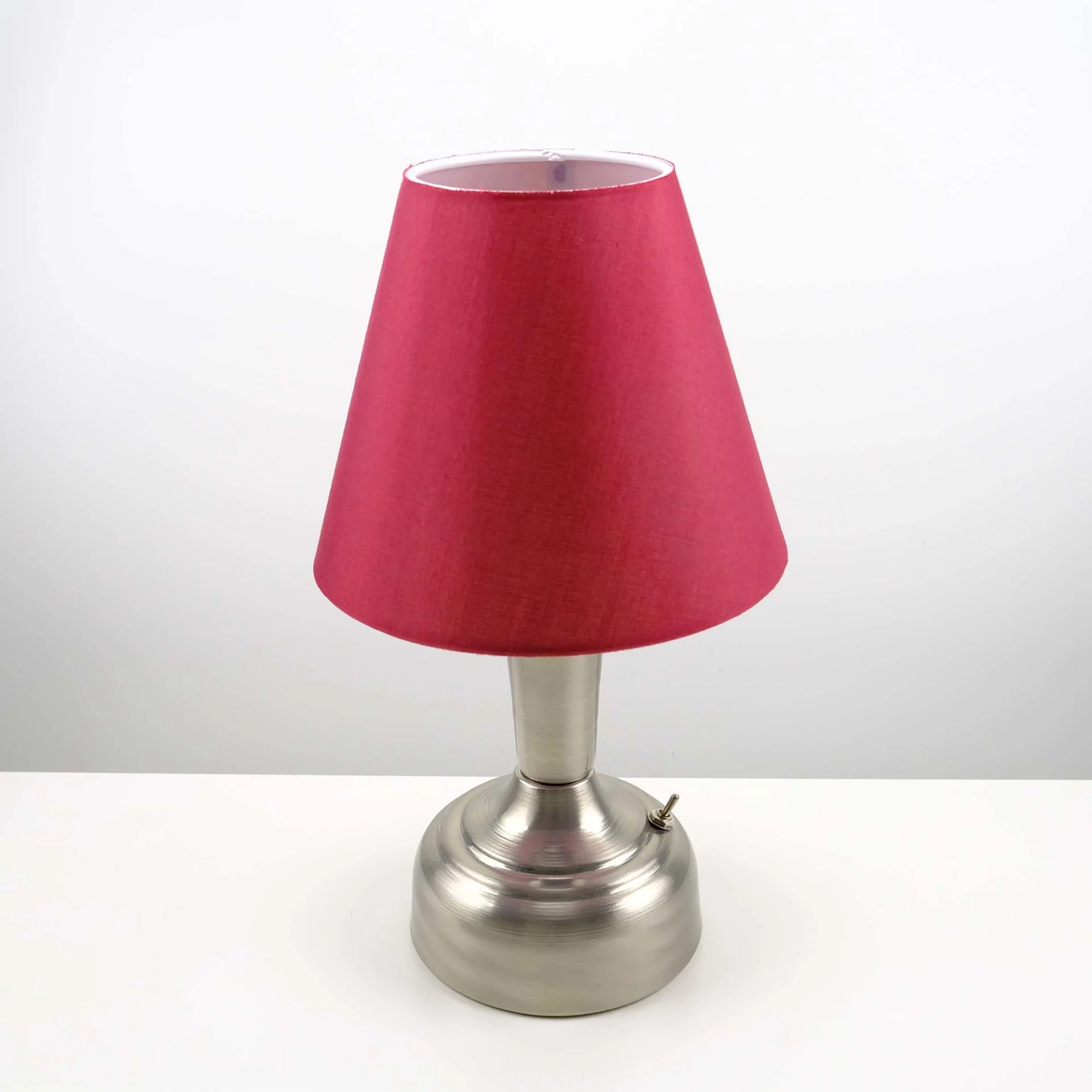 11-inch Vintage Silver Cordless LED Table Lamp