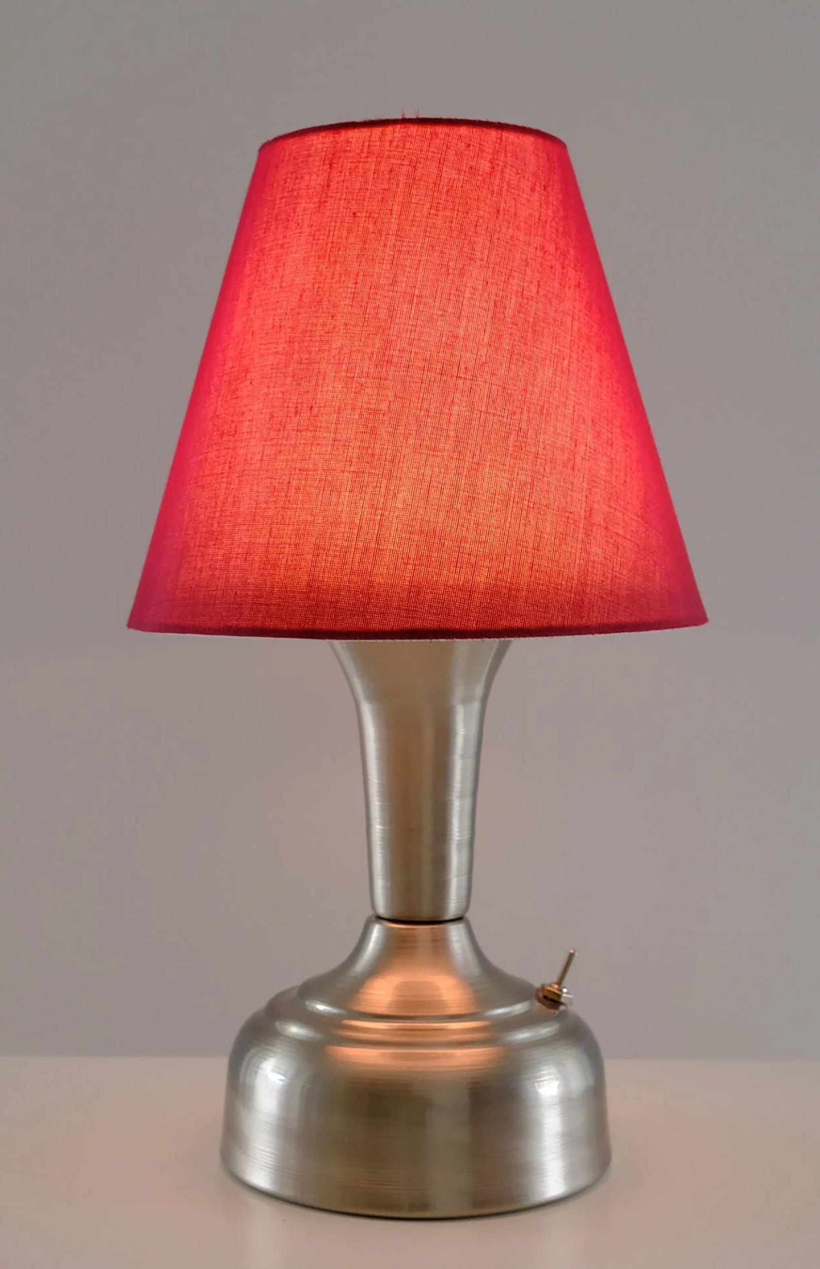 11-inch Vintage Silver Cordless LED Table Lamp