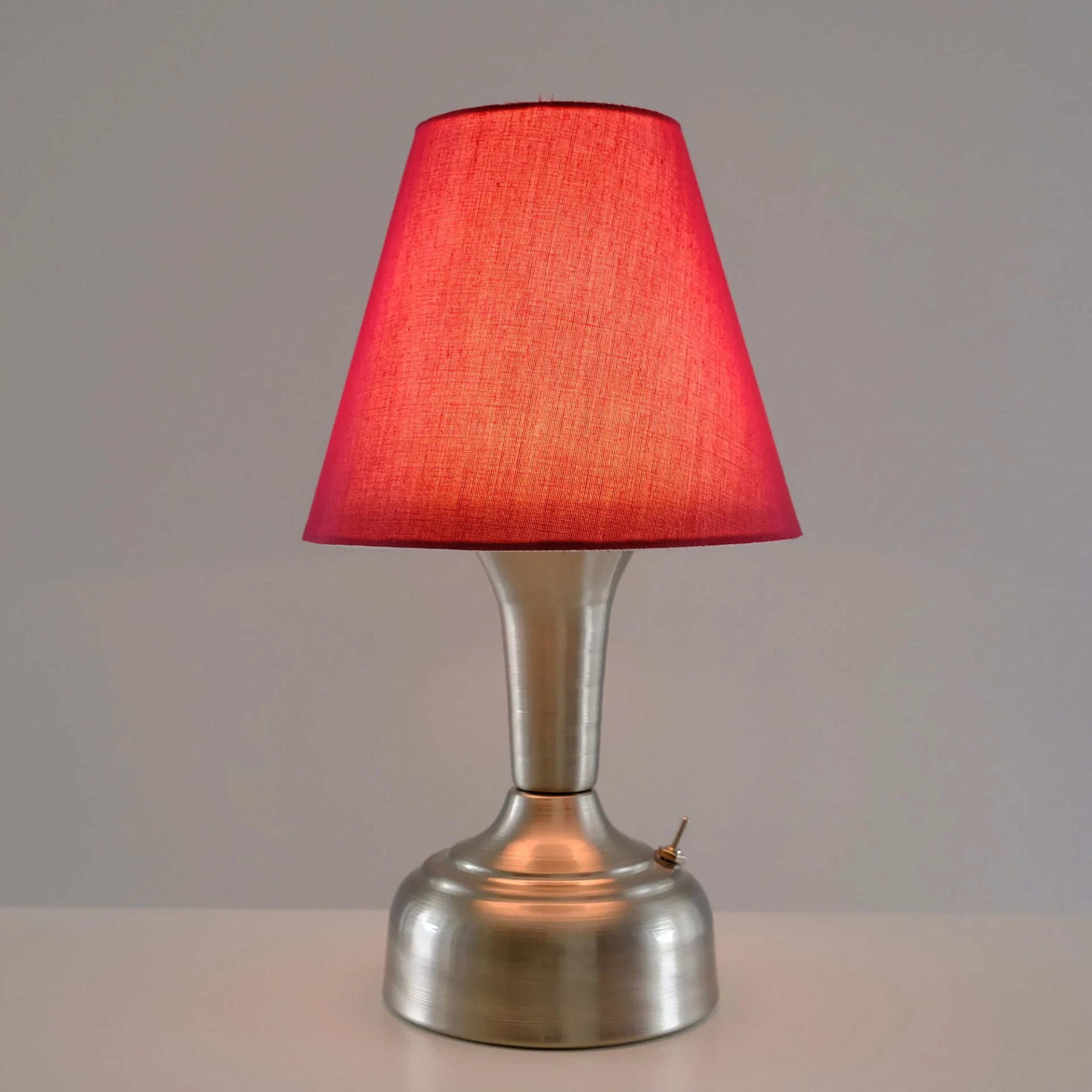 11-inch Vintage Silver Cordless LED Table Lamp
