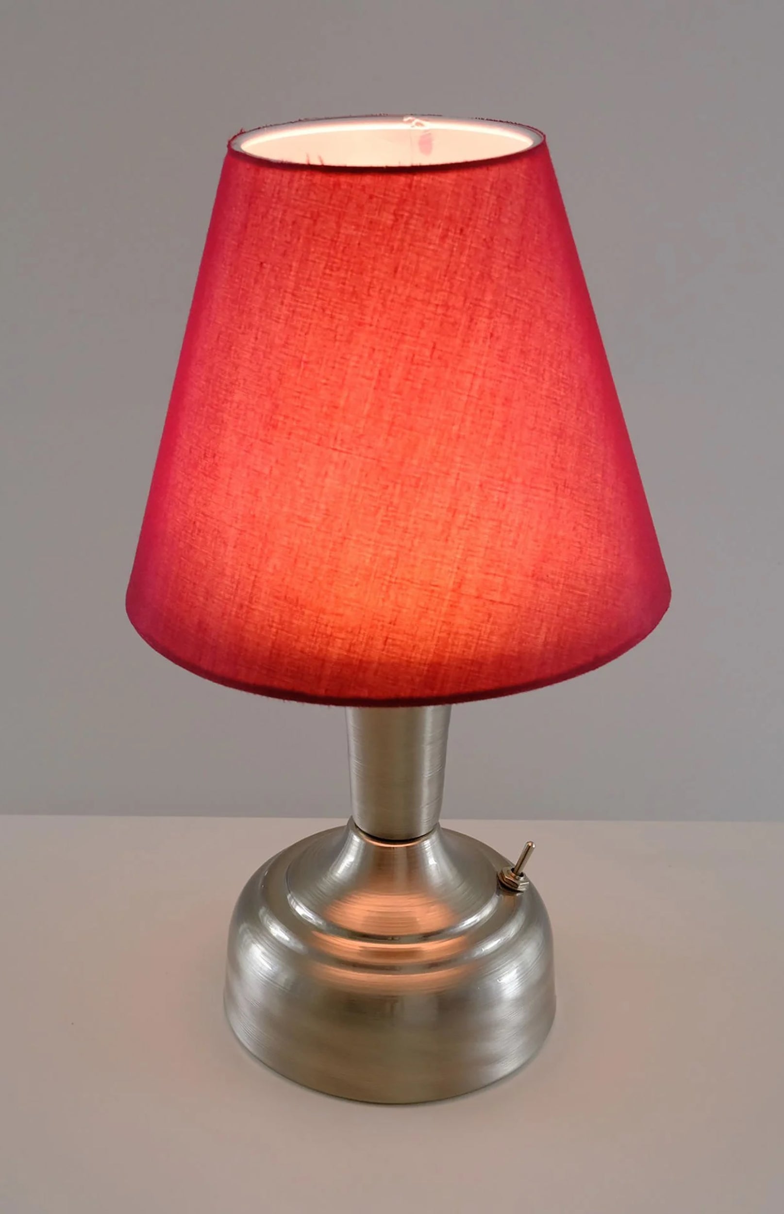 11-inch Vintage Silver Cordless LED Table Lamp