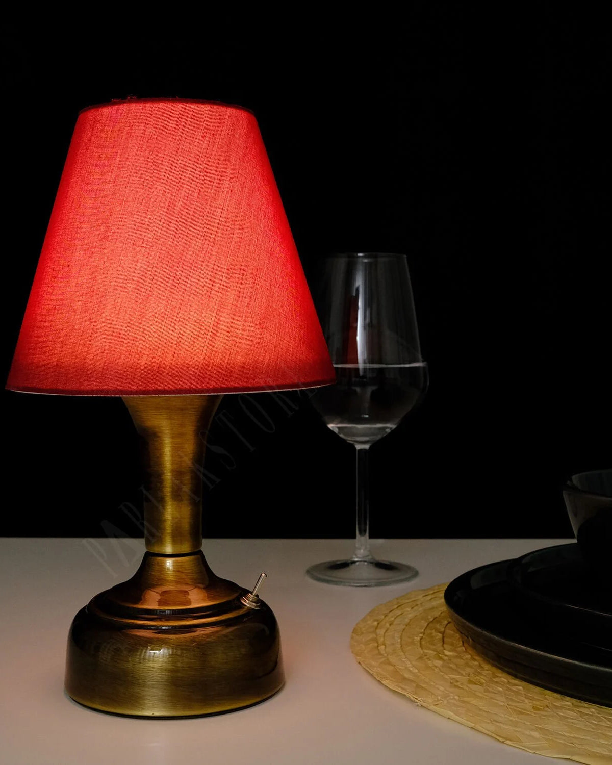 11-inch Vintage Copper Cordless LED Table Lamp