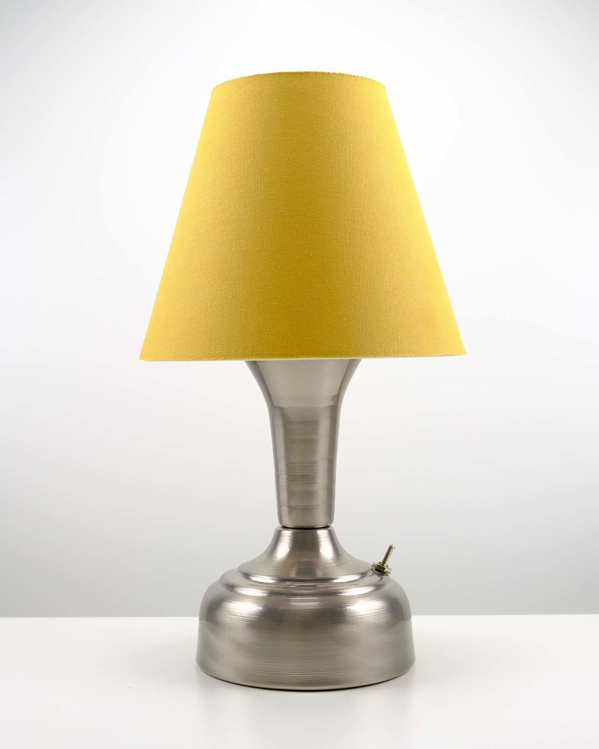 11-inch Vintage Silver Cordless LED Table Lamp