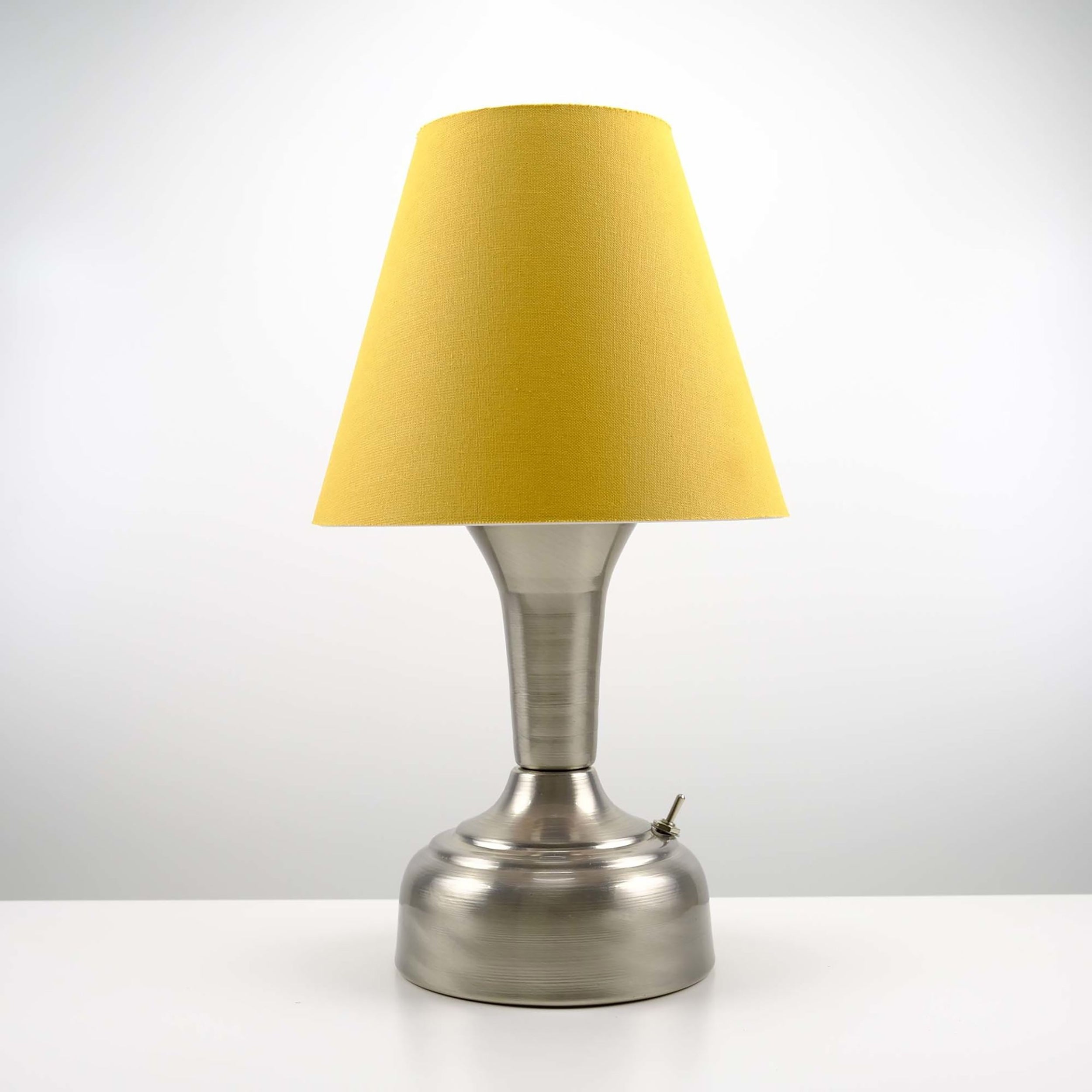 11-inch Vintage Silver Cordless LED Table Lamp