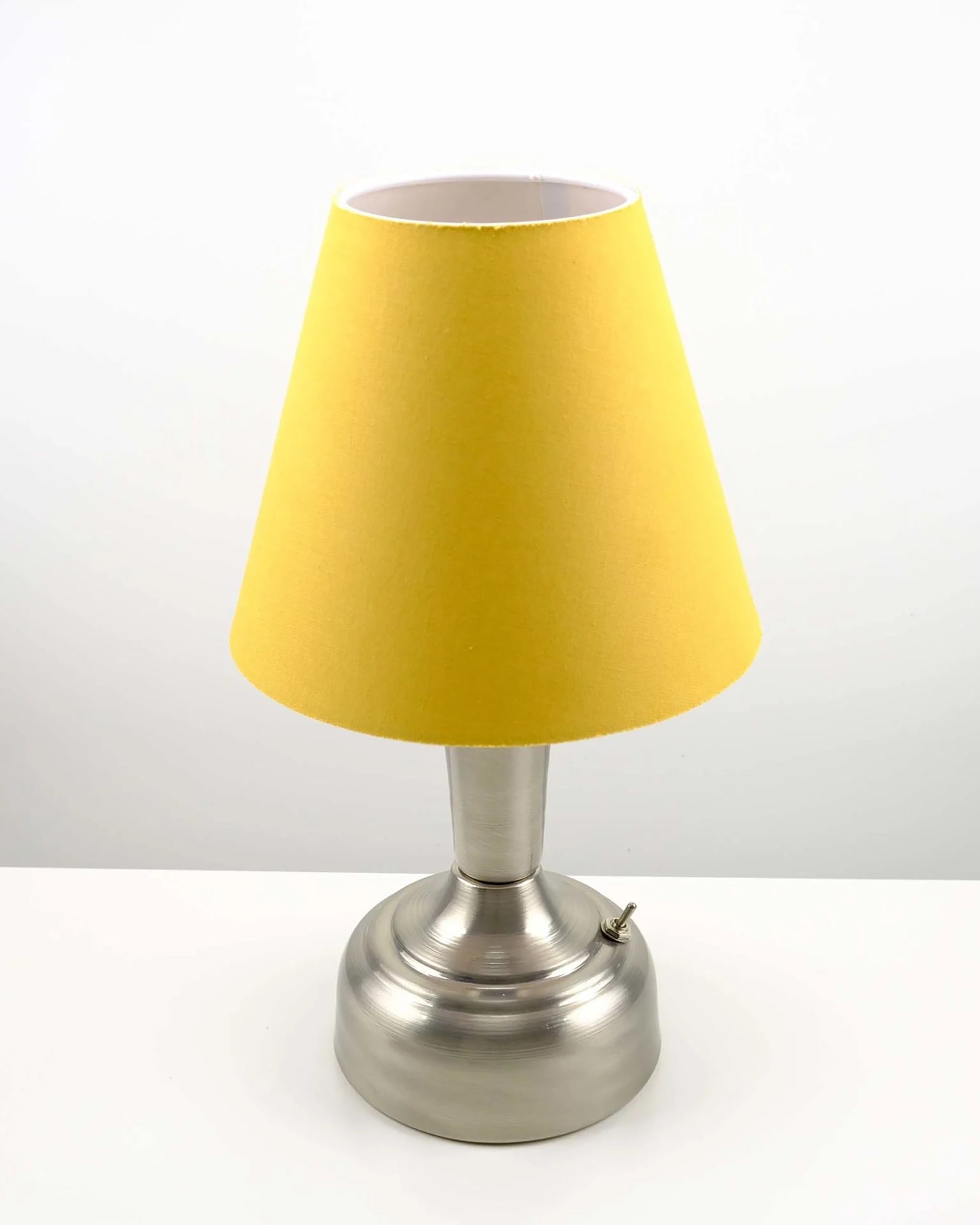 11-inch Vintage Silver Cordless LED Table Lamp