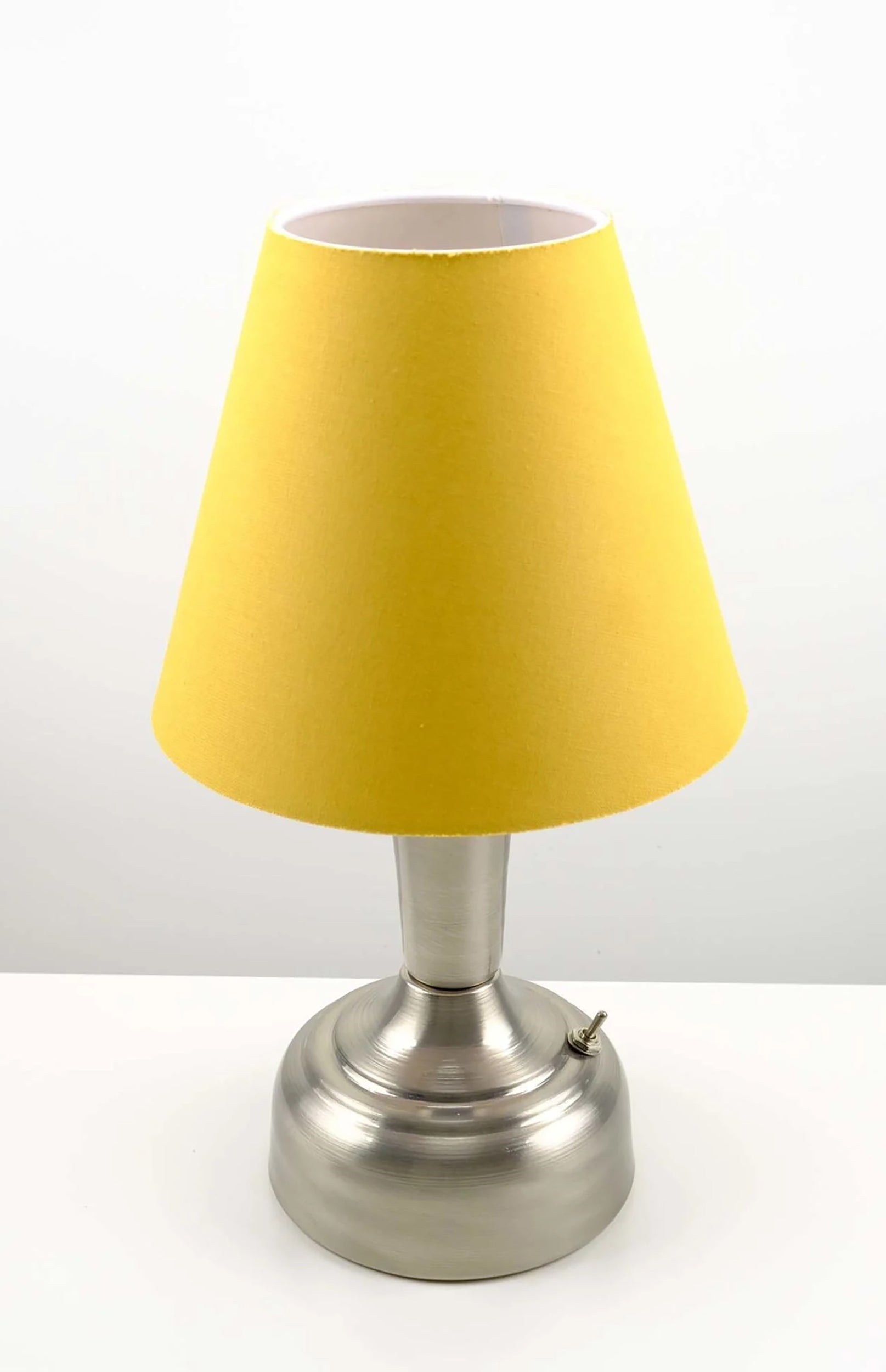 11-inch Vintage Silver Cordless LED Table Lamp