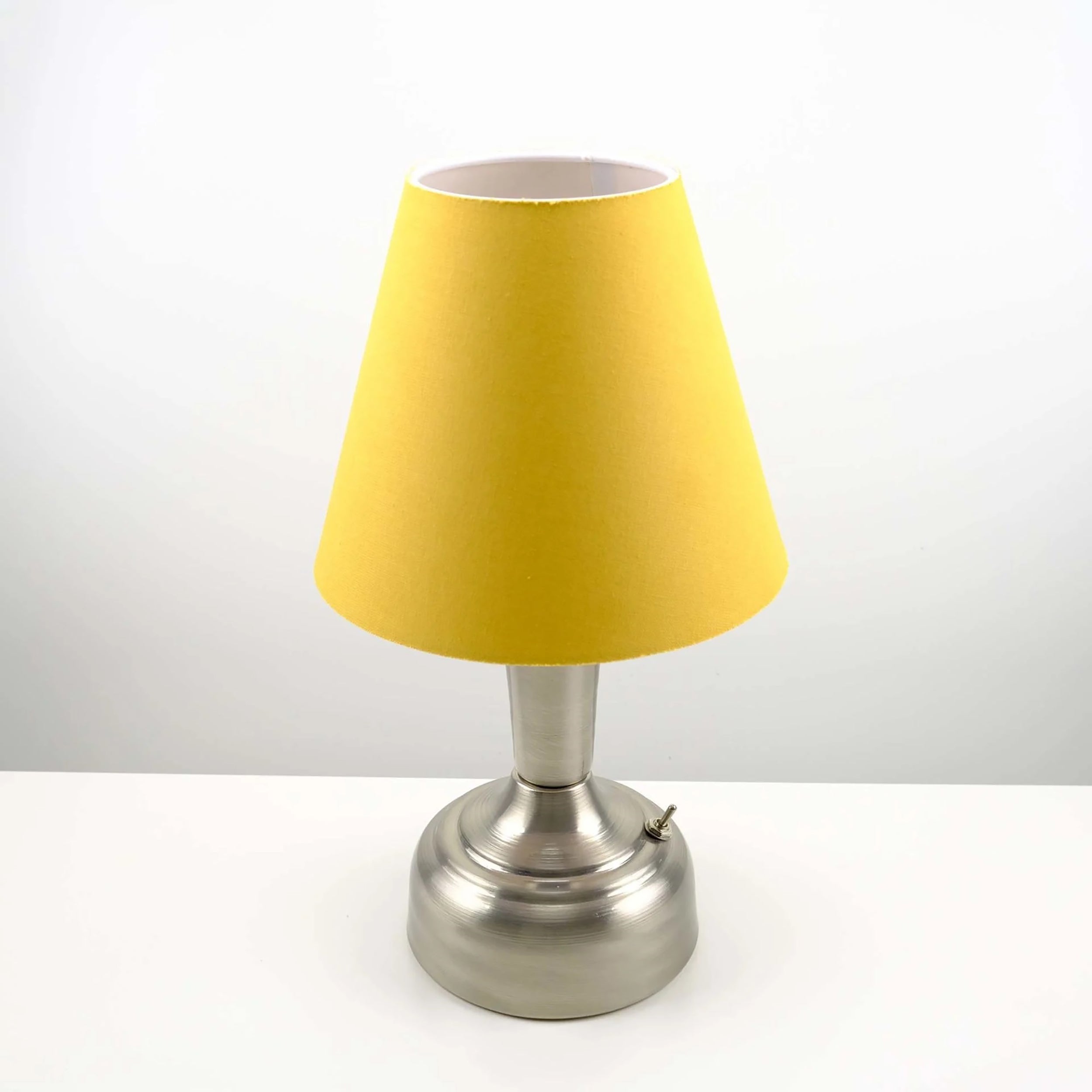11-inch Vintage Silver Cordless LED Table Lamp