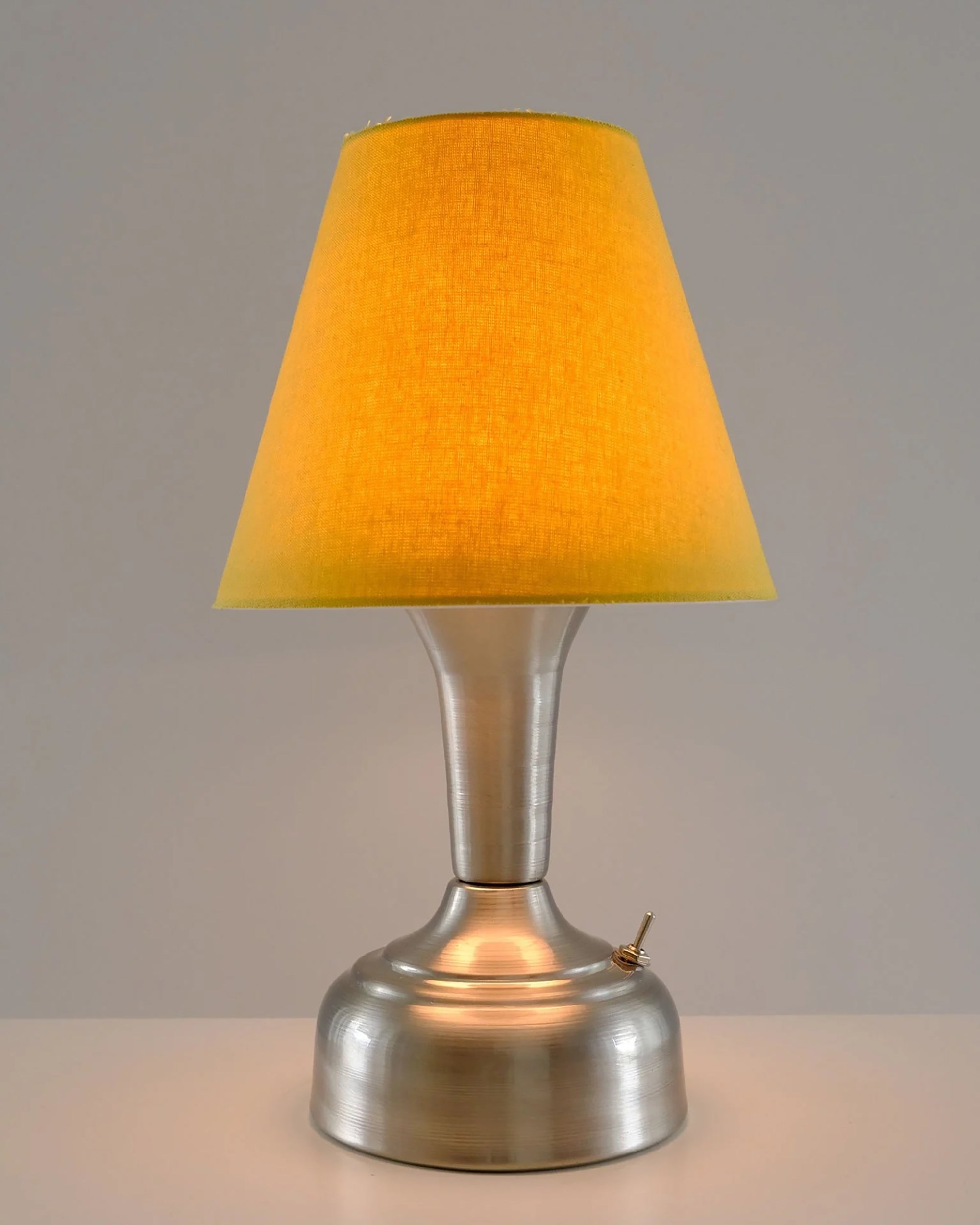 11-inch Vintage Silver Cordless LED Table Lamp