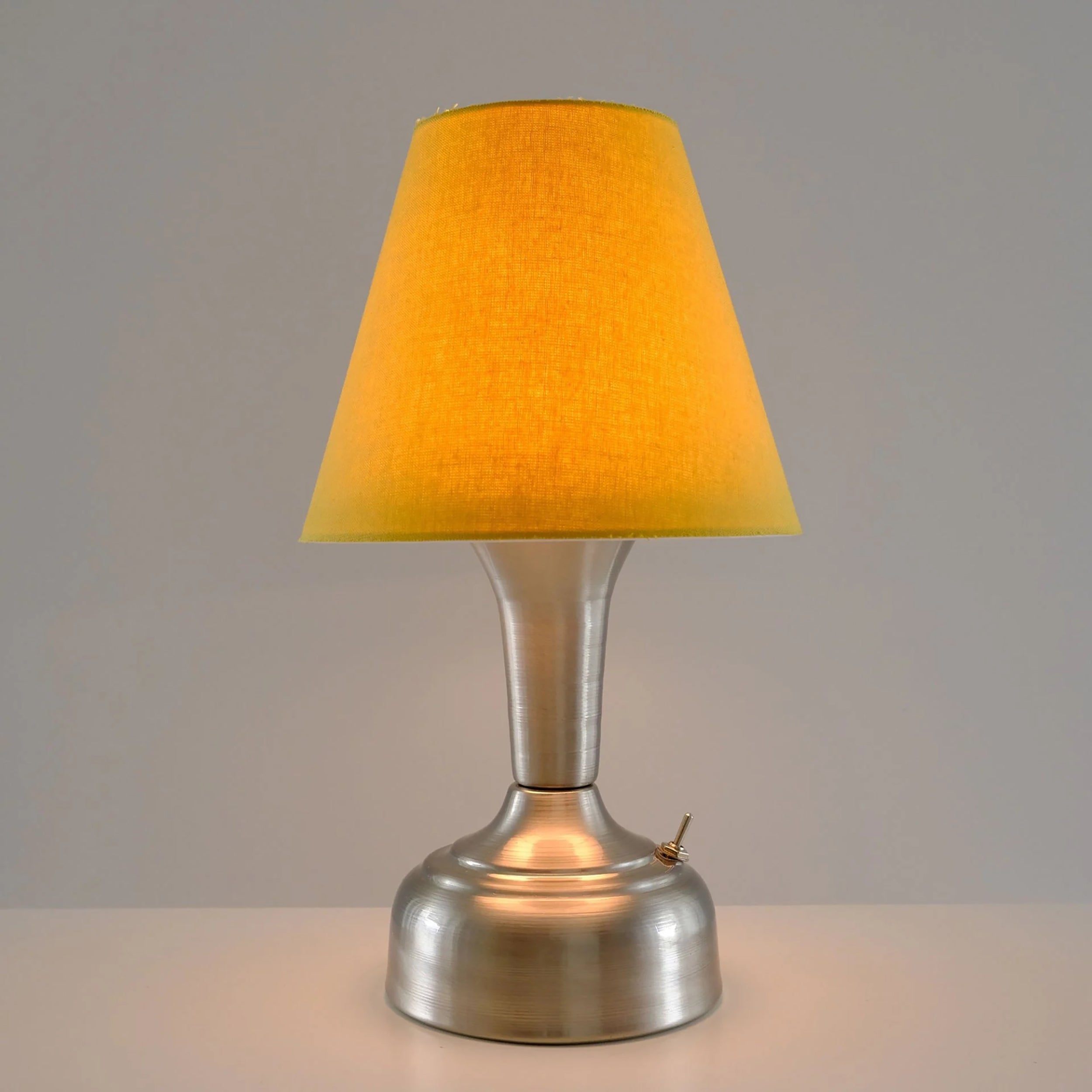 11-inch Vintage Silver Cordless LED Table Lamp