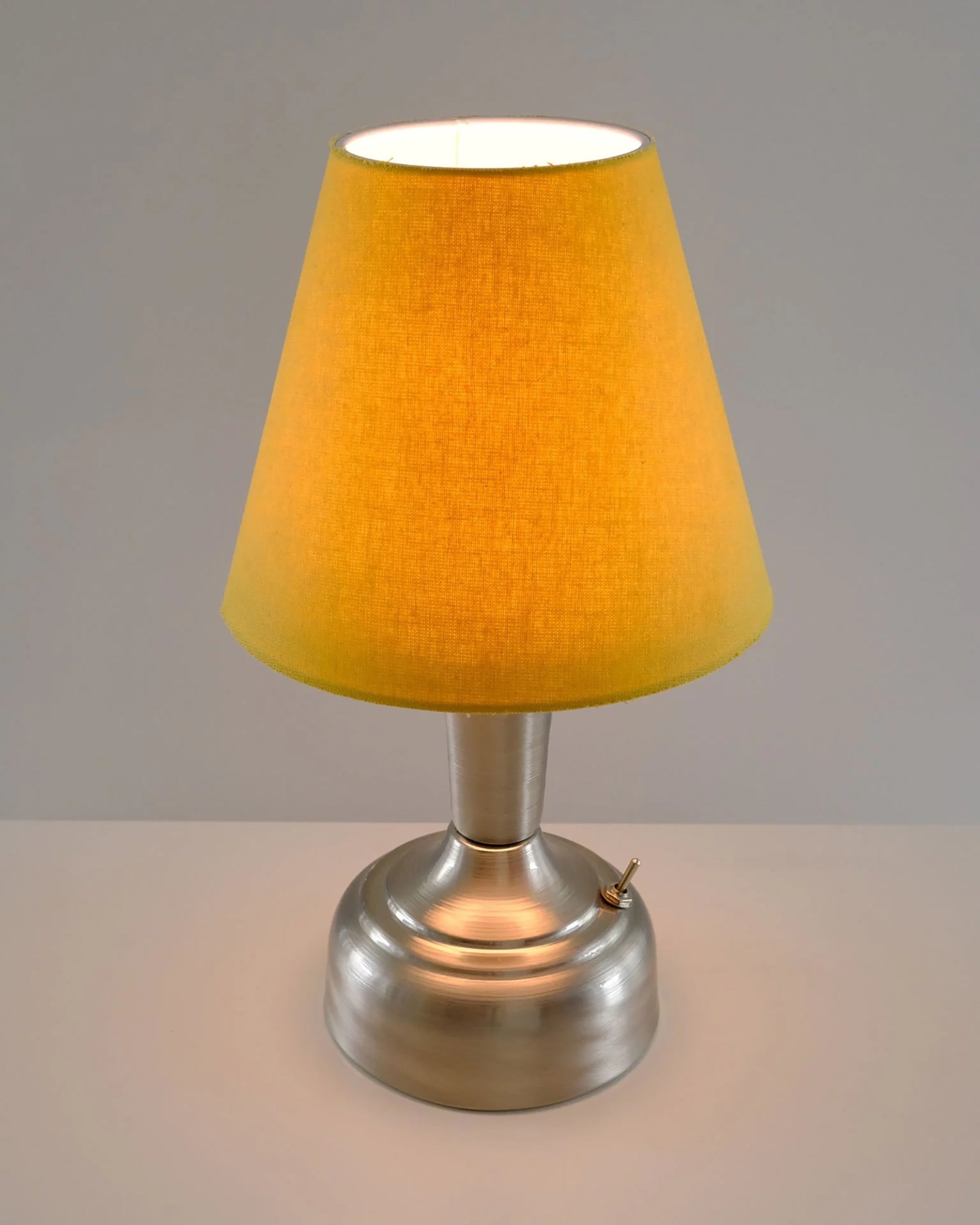 11-inch Vintage Silver Cordless LED Table Lamp