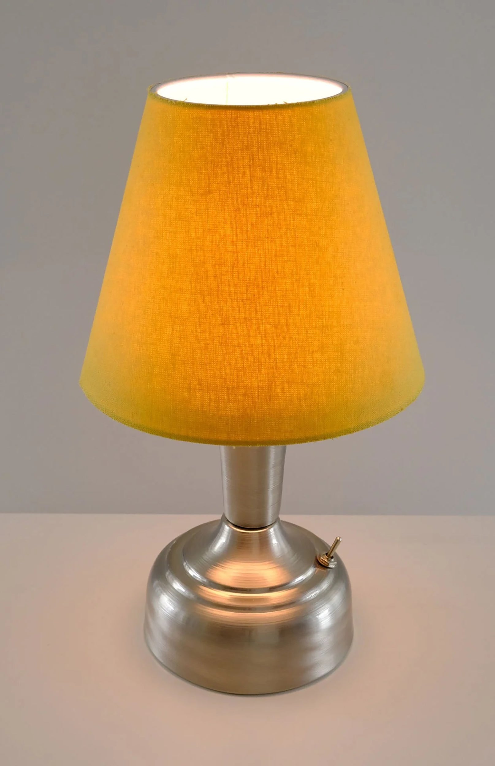 11-inch Vintage Silver Cordless LED Table Lamp