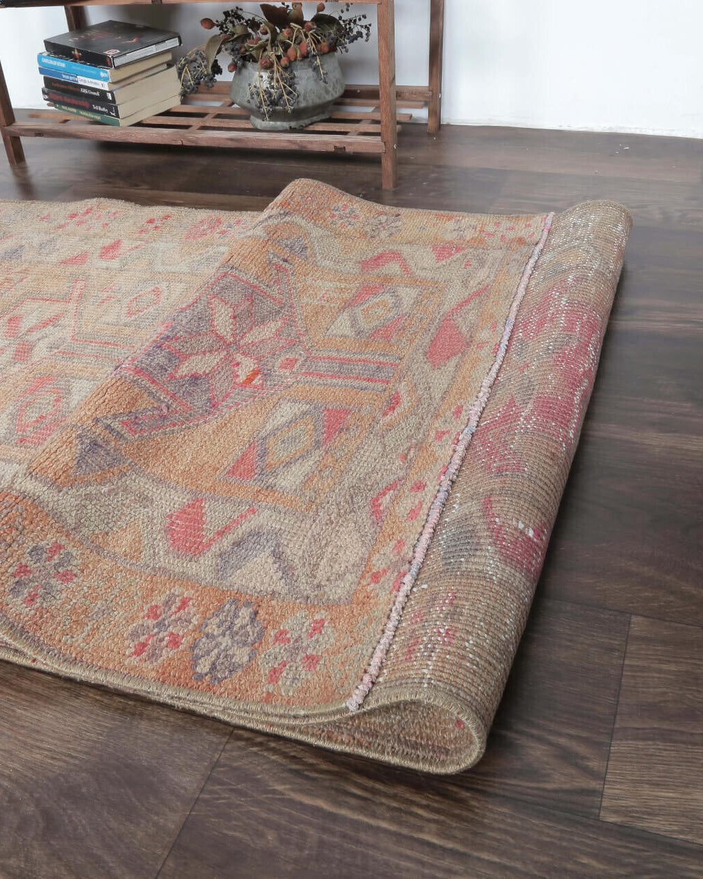 Authentic Anatolian vintage runner rug with tribal design – one-of-a-kind at Fame Rugs