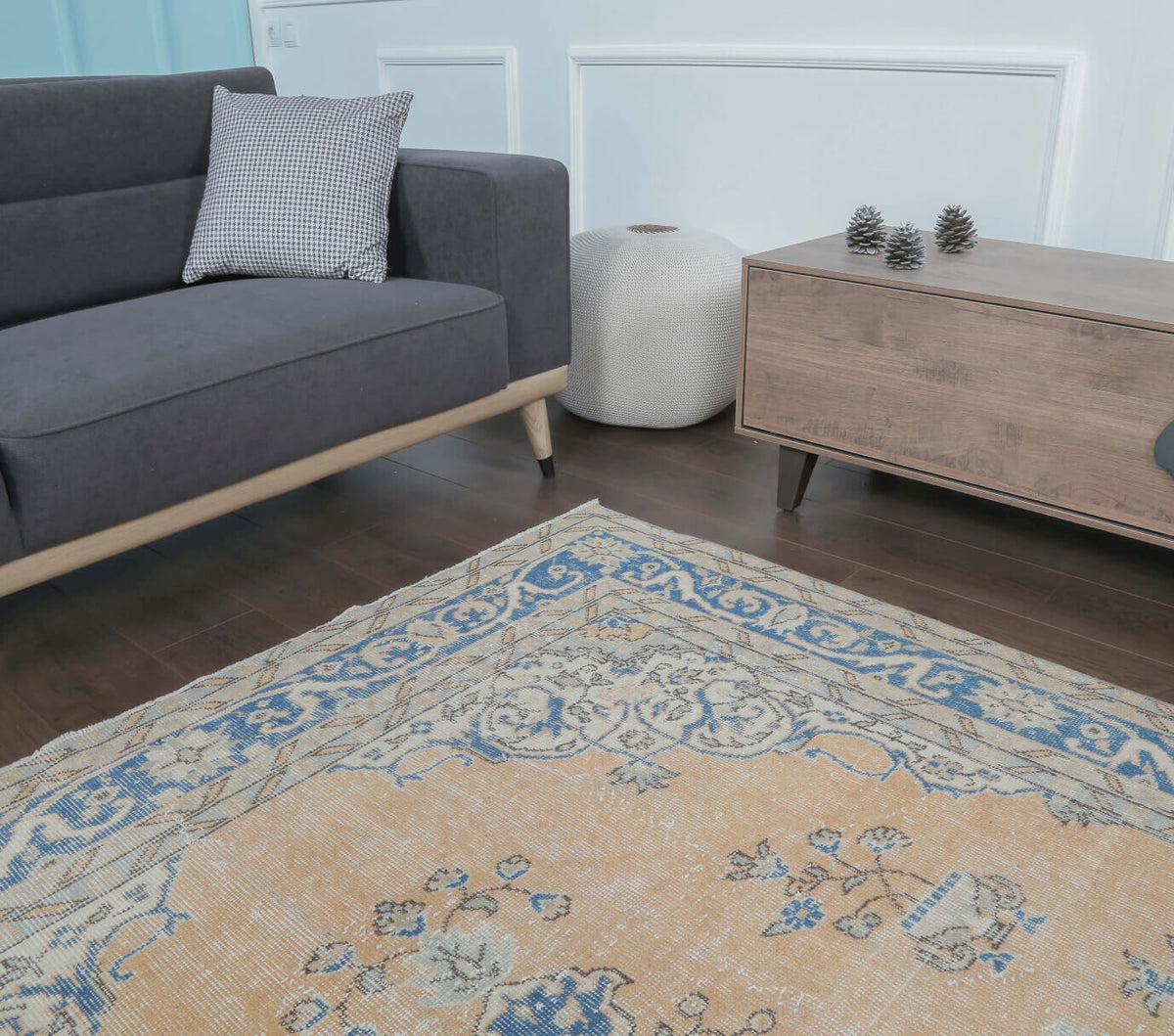 Feride - Turkish Oushak Oriental Orange Area Rug