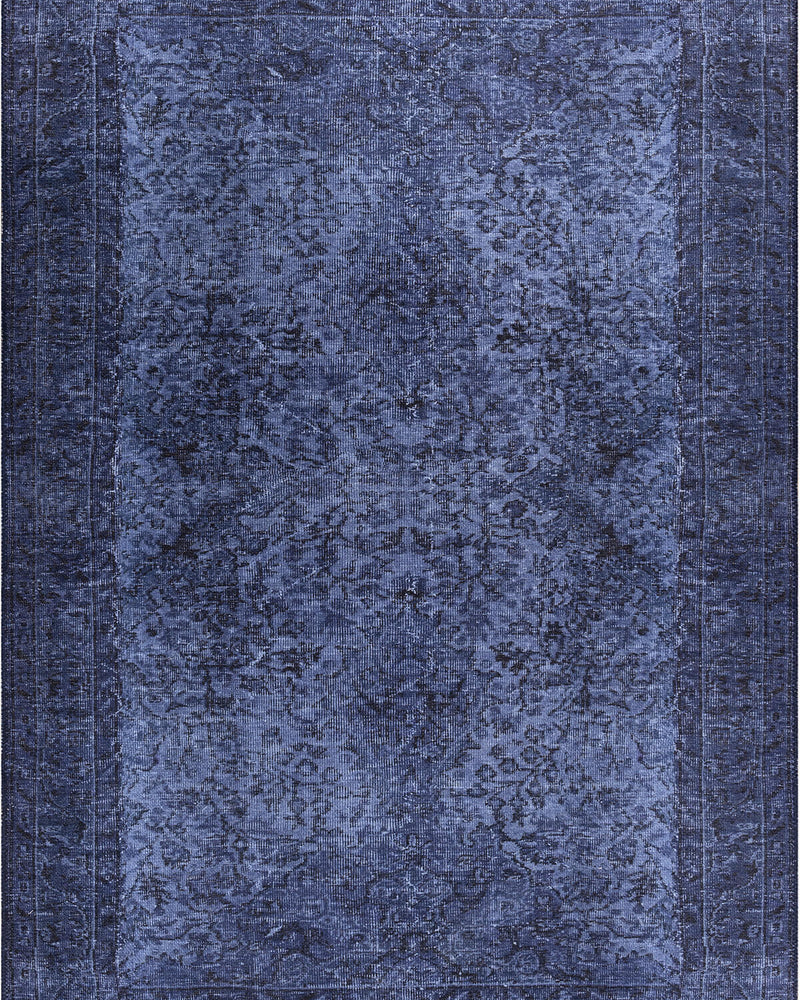 Folk Antique Pattern Blue Decorative Rug