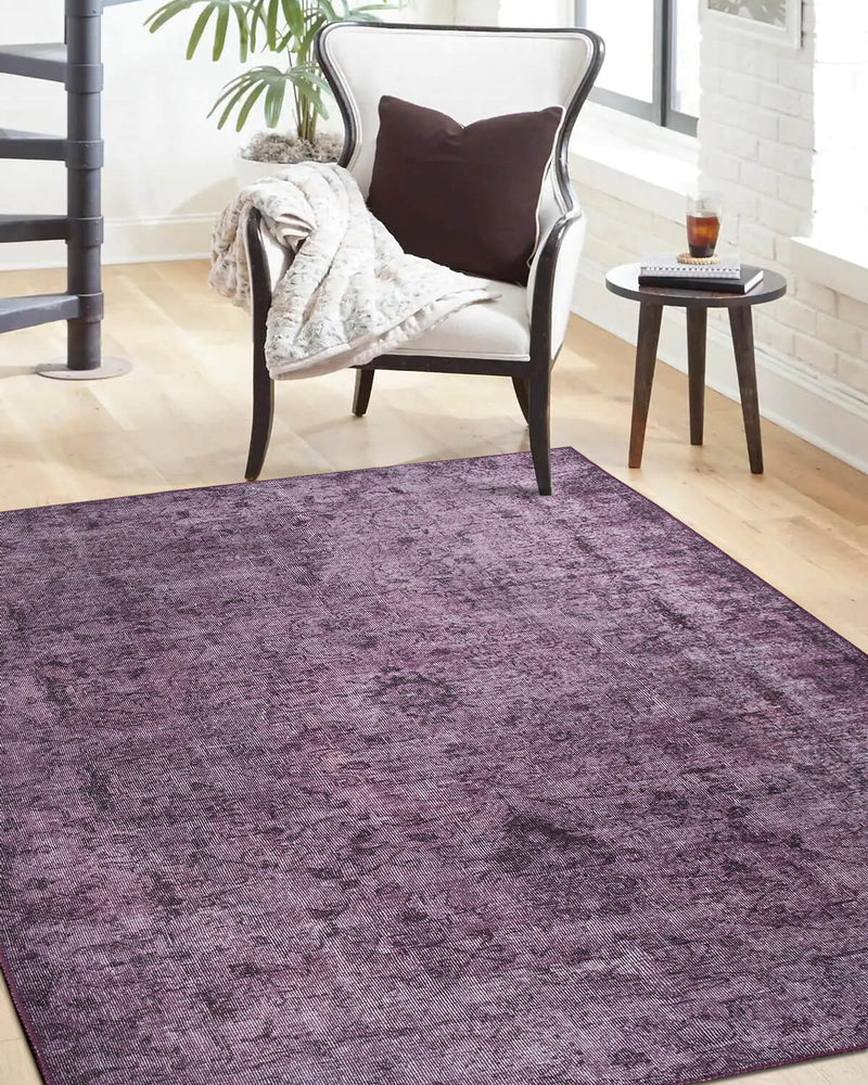 Jeanna Purple Boho Turkish Vintage Rug