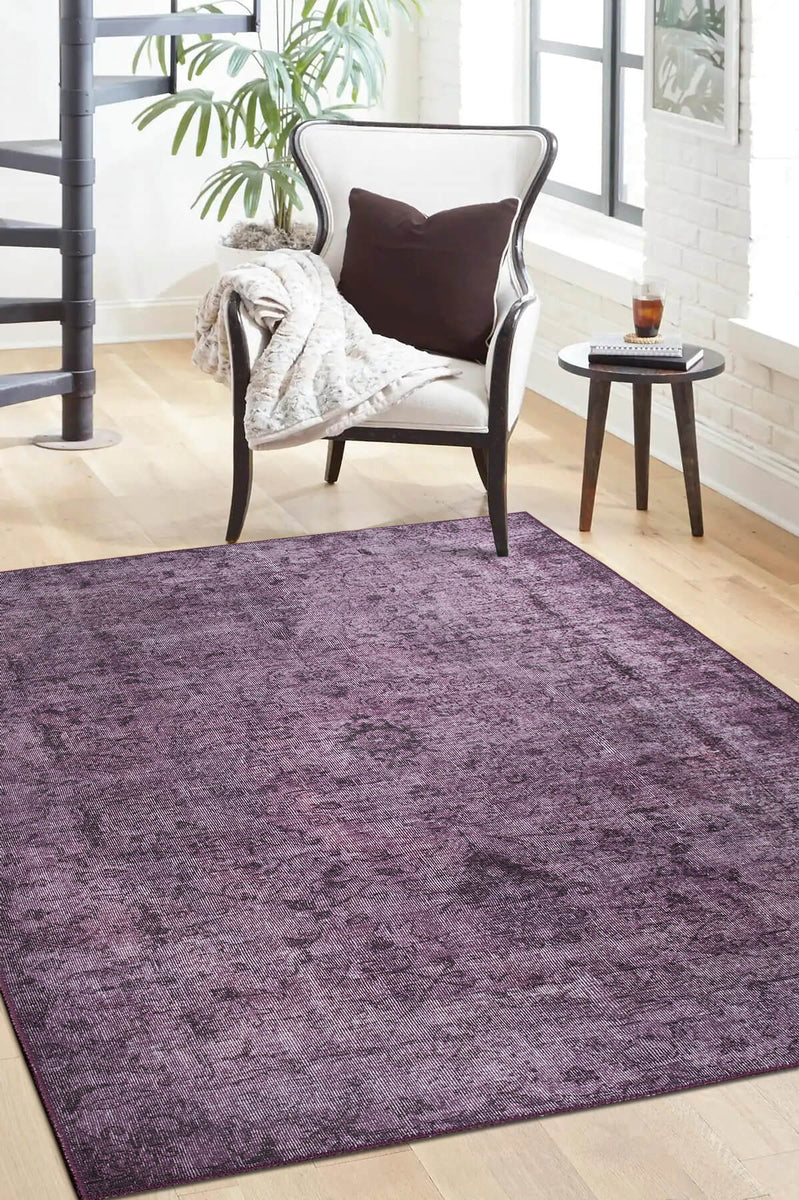 Jeanna Purple Boho Turkish Vintage Rug