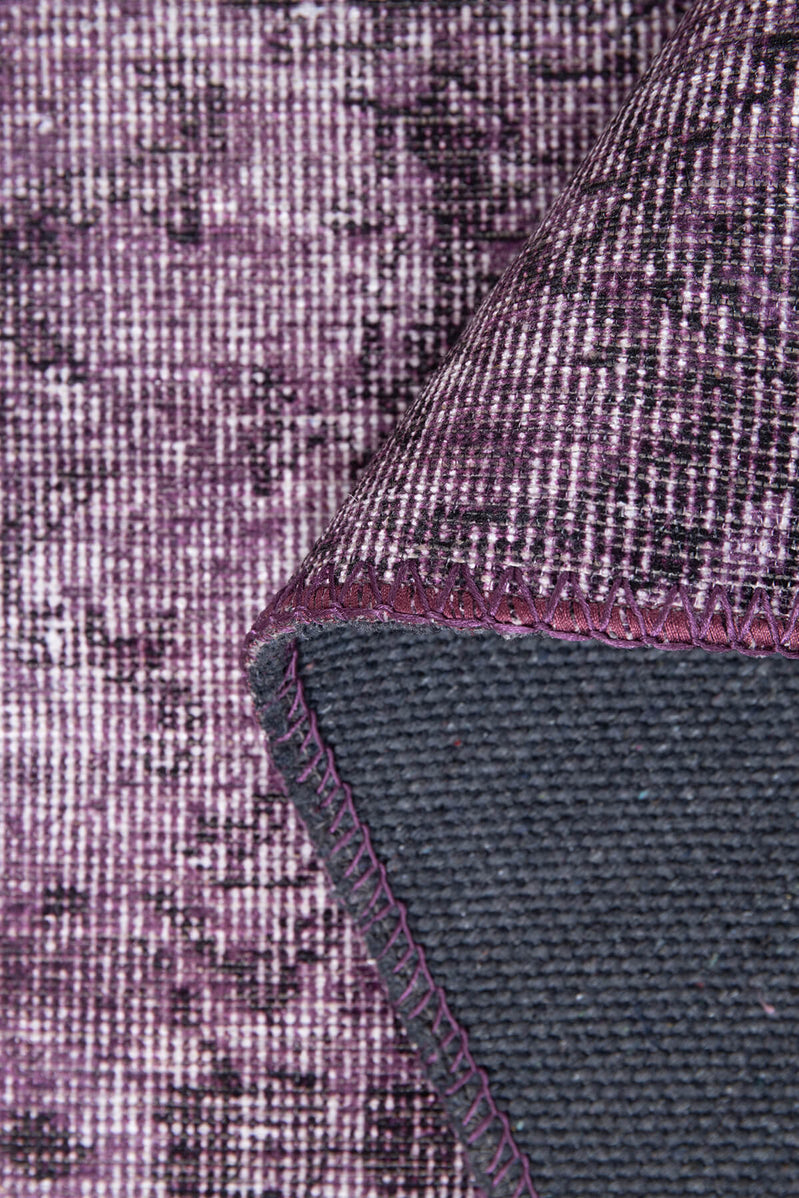 Jeanna Purple Boho Turkish Vintage Rug