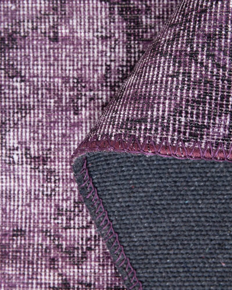 Jeanna Purple Boho Turkish Vintage Rug