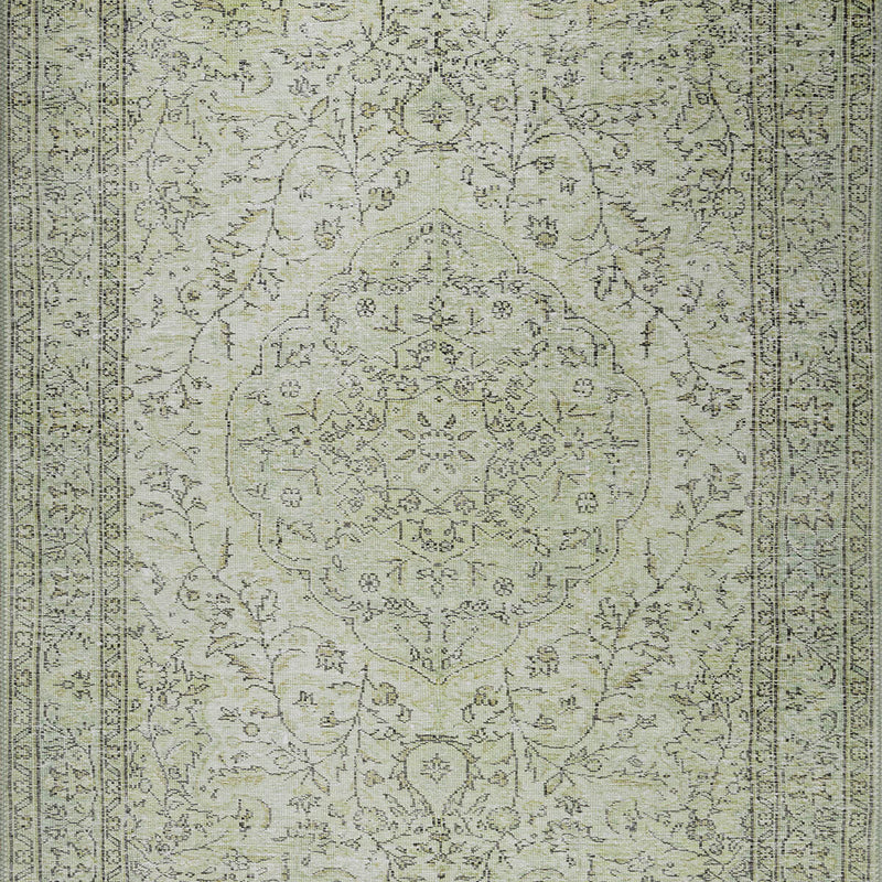 Sylvanie Green Boho Turkish Vintage Rug