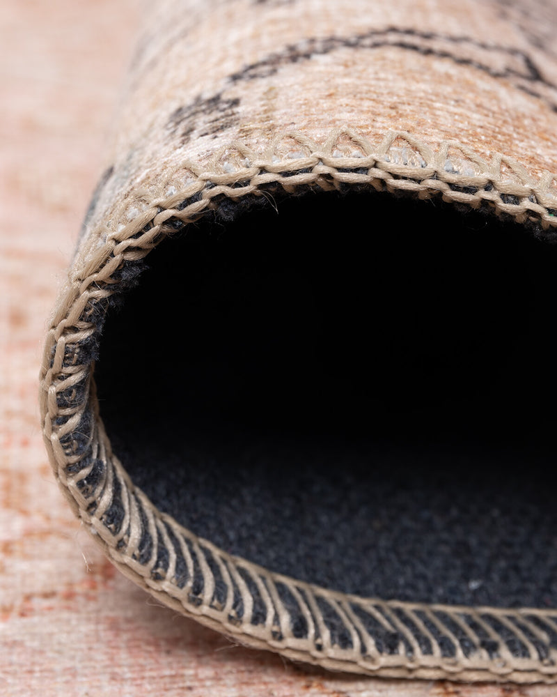 Clementine Boho Beige Turkish Patchwork Rug