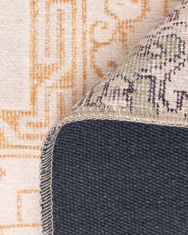 Clementine Boho Beige Turkish Patchwork Rug
