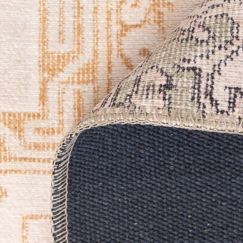 Clementine Boho Beige Turkish Patchwork Rug