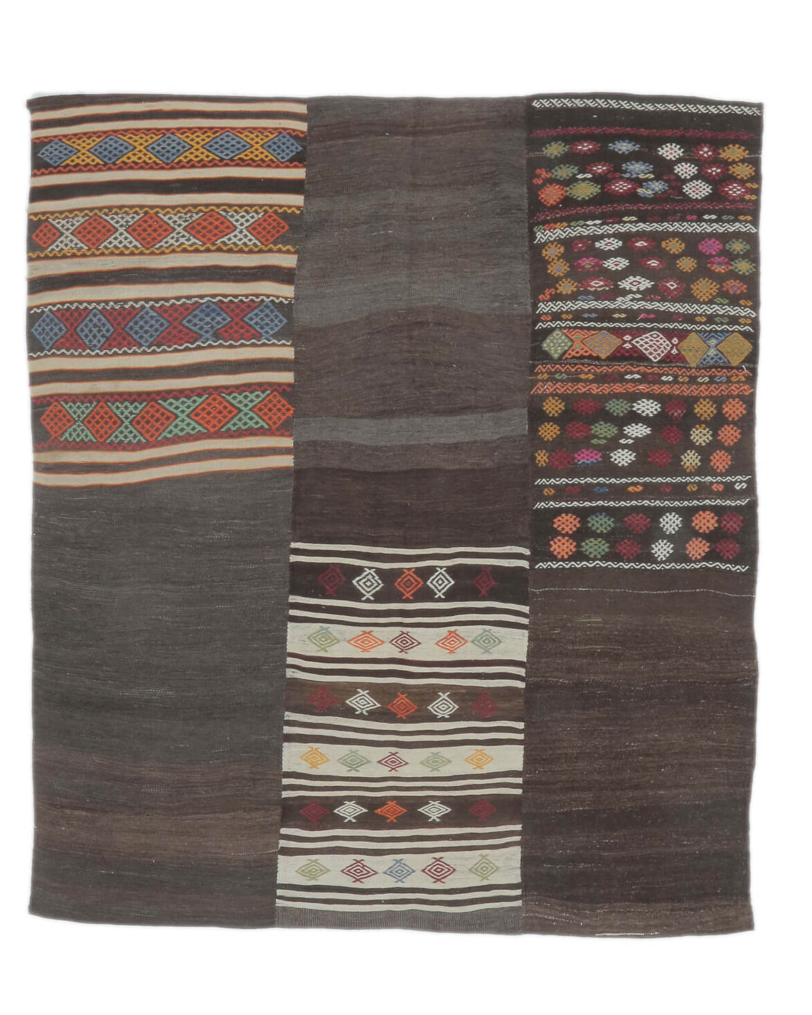 Gurkan - Original Vintage Flatweave Rug