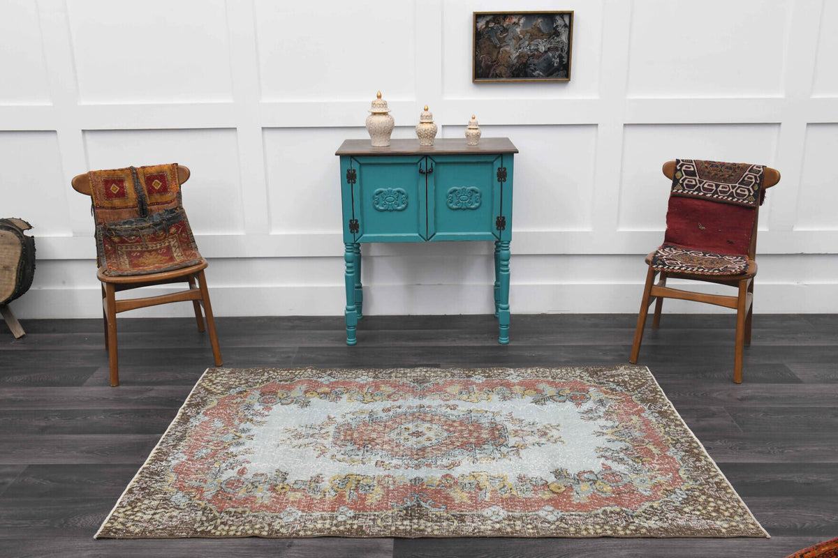 115x190 cm vintage Anatolian area rug – Hurremruh, low pile, wool