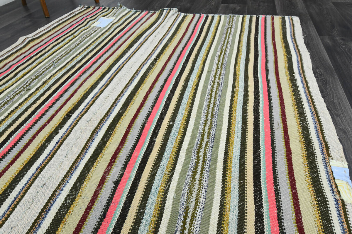 163x233 cm vintage Anatolian kilim rug – Yagmurbike, flatweave, wool