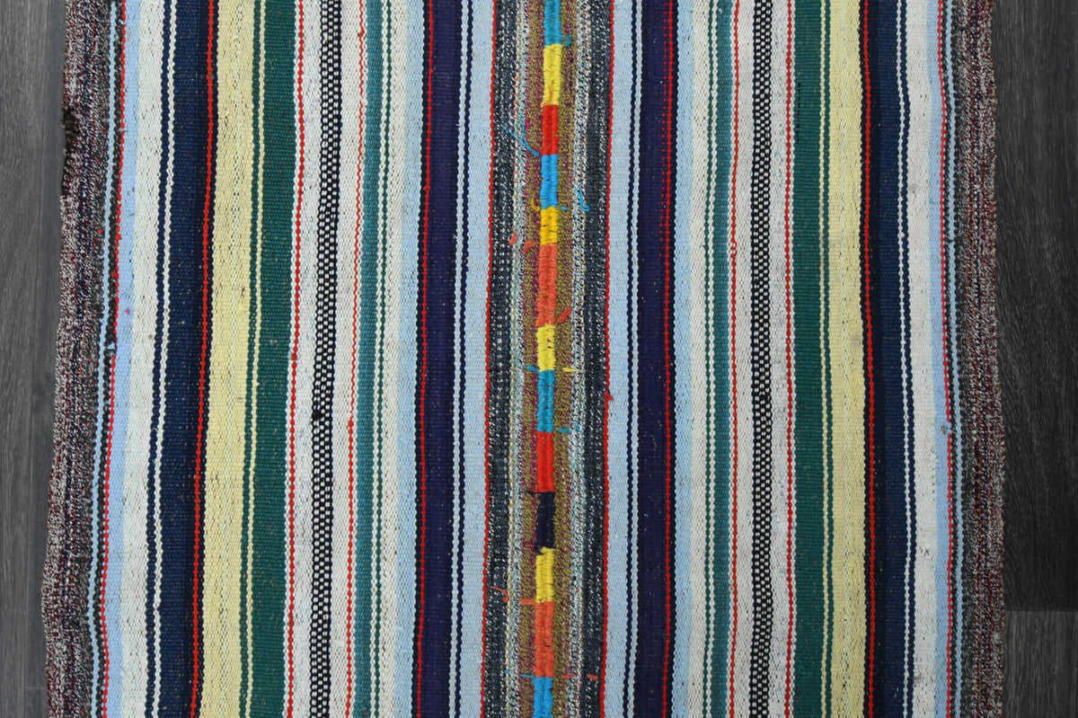 Handmade Vintage Kilim Runner Rug