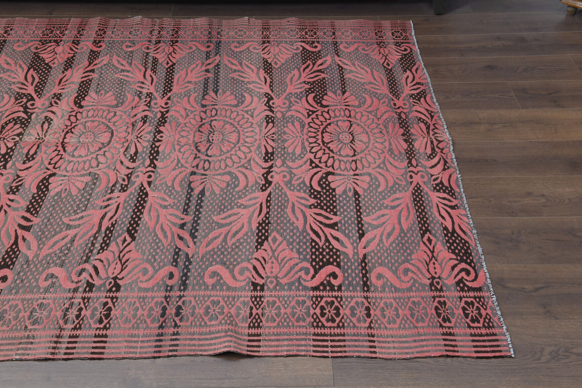 Vintage Handloom Thin Kilim Carpet