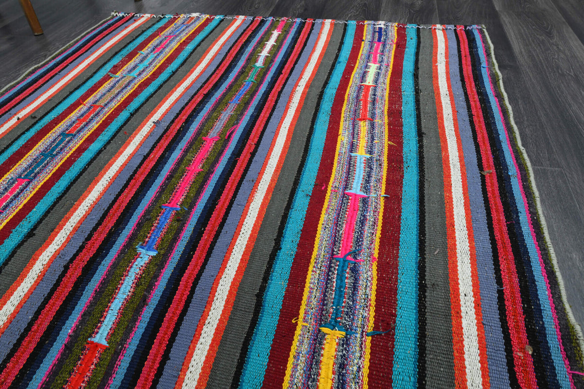 137x218 cm vintage Anatolian kilim rug – Nessel, flatweave, wool