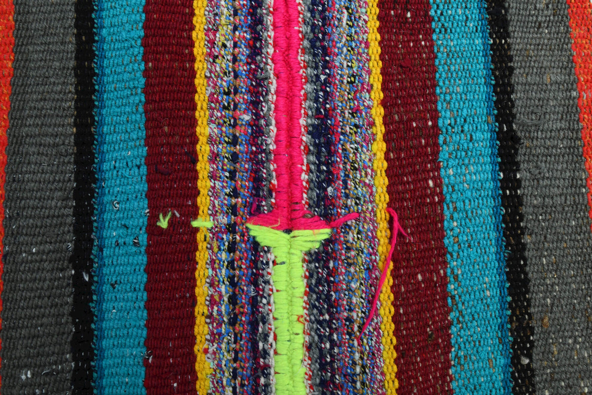 Hand-crafted Anatolian vintage kilim Nessel in wool, 1960s