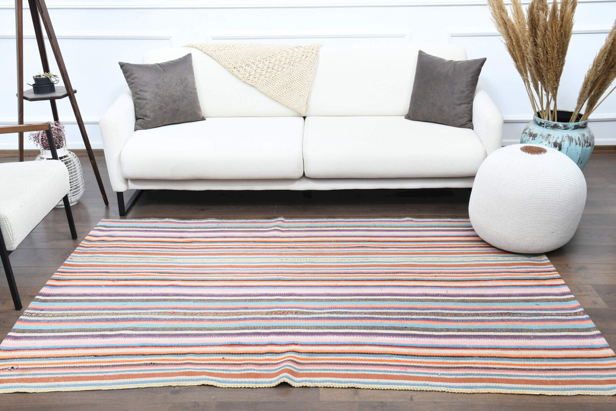 Turkish Handmade Kilim in wool – 1960s piece from Anatolia, Turkey | Fame Rugs