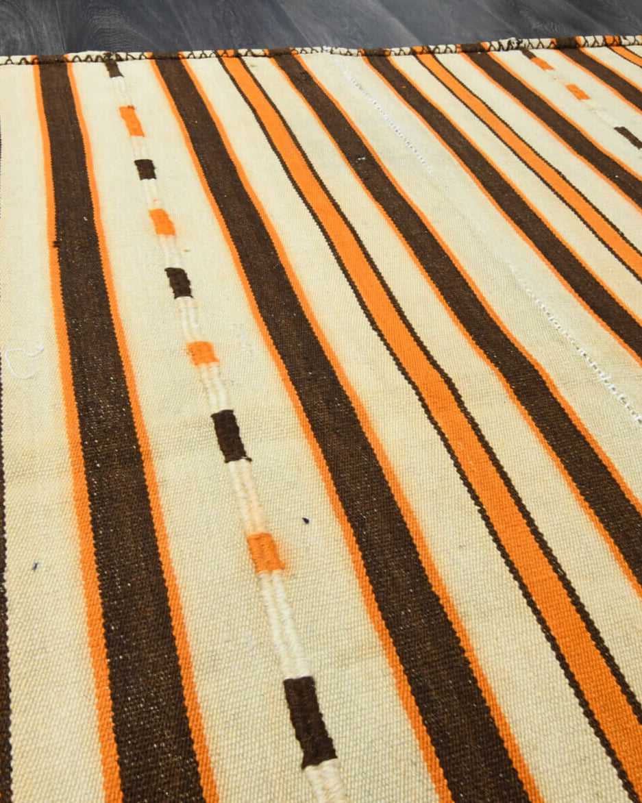 141x165 cm vintage Anatolian kilim rug – Sirince, flatweave, wool