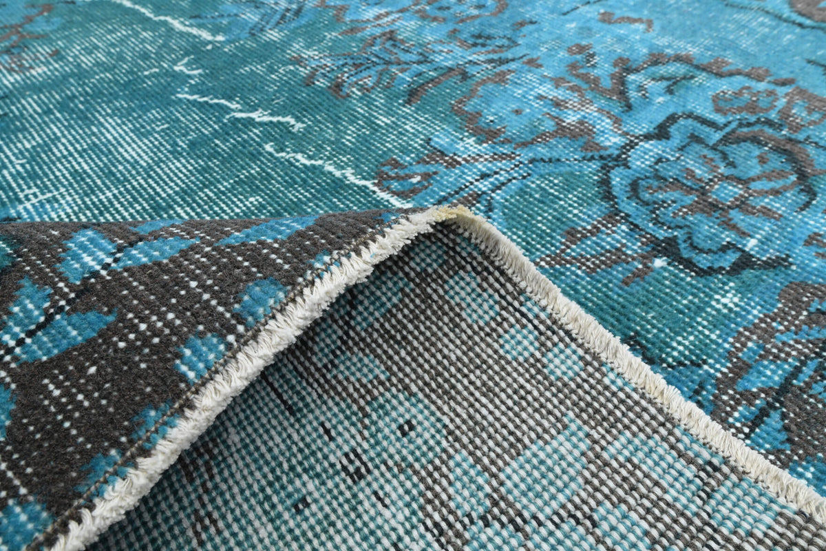 Sea Blue Vintage Oushak Rug