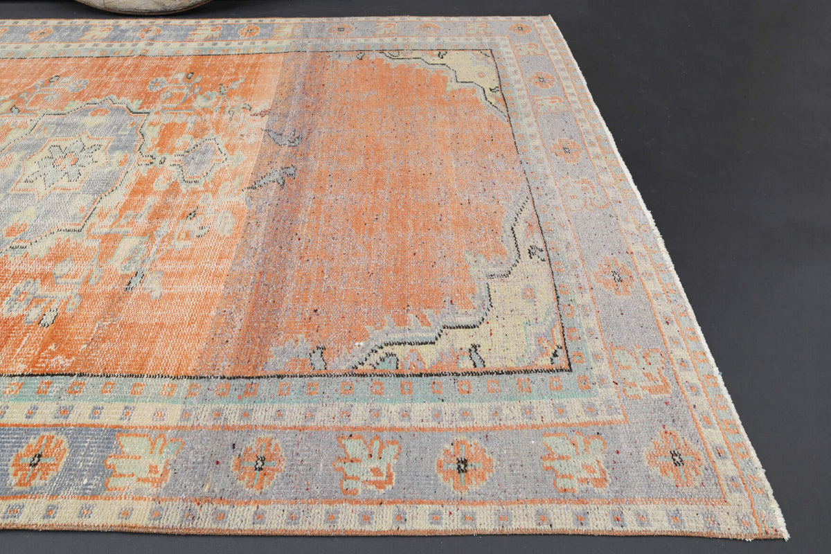 Muted Handmade Oushak Area Rug