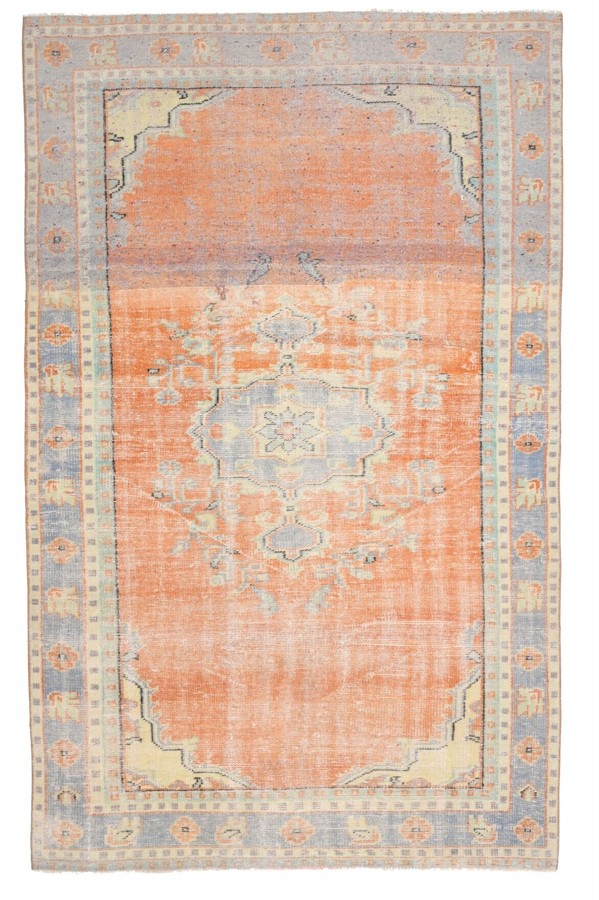Muted Handmade Oushak Area Rug