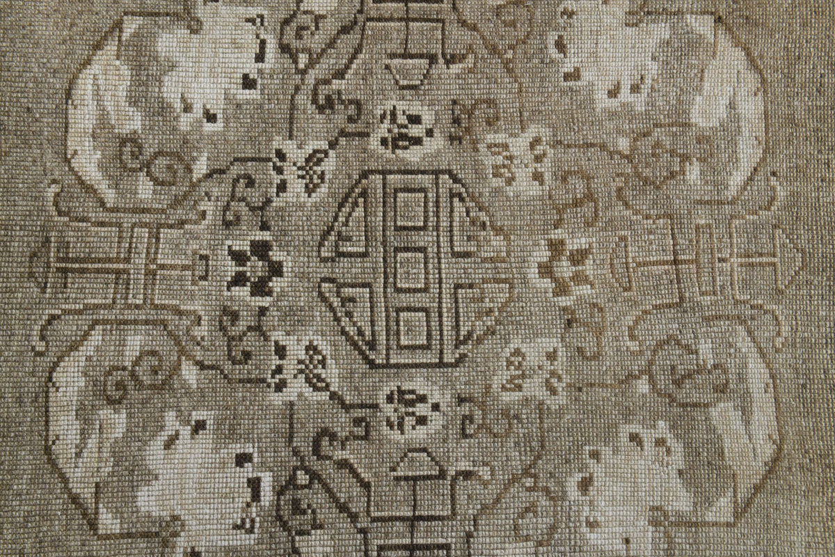 Handmade Vintage Oushak Area Rug