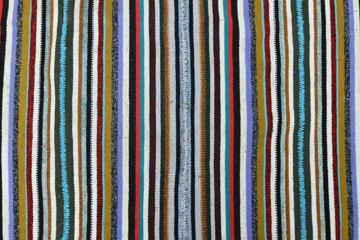 Rainbow Kilim Striped Rug